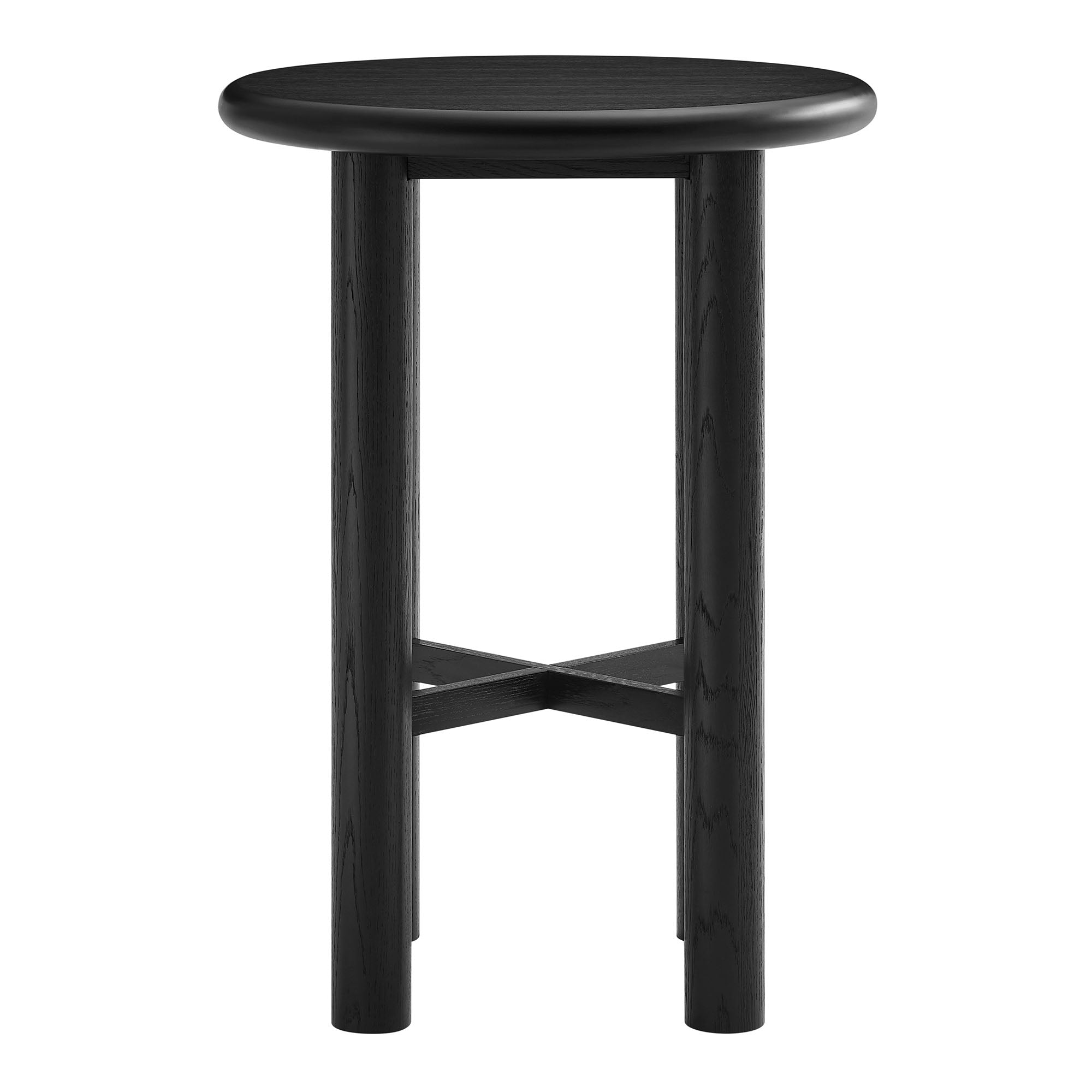 Alvia Round 30" Oak Wood Bar Table by Modway