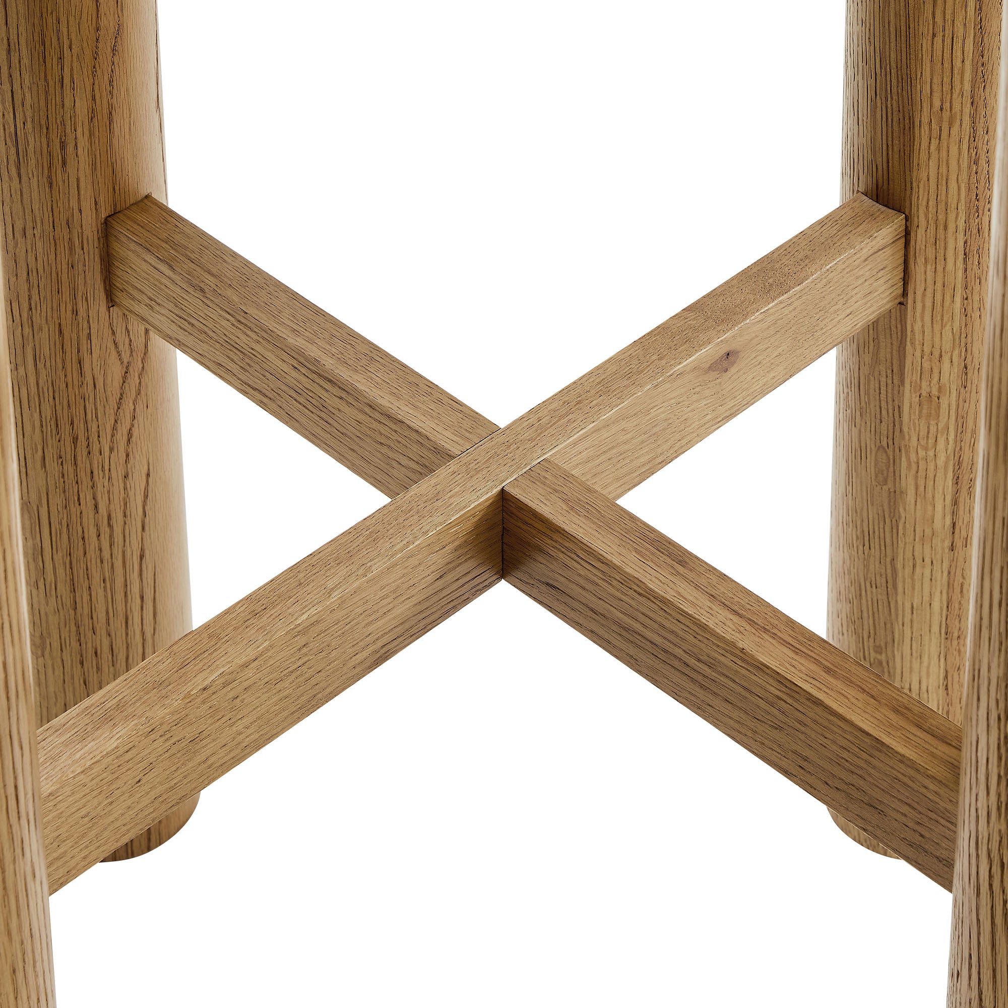 Alvia Round 30" Oak Wood Bar Table by Modway