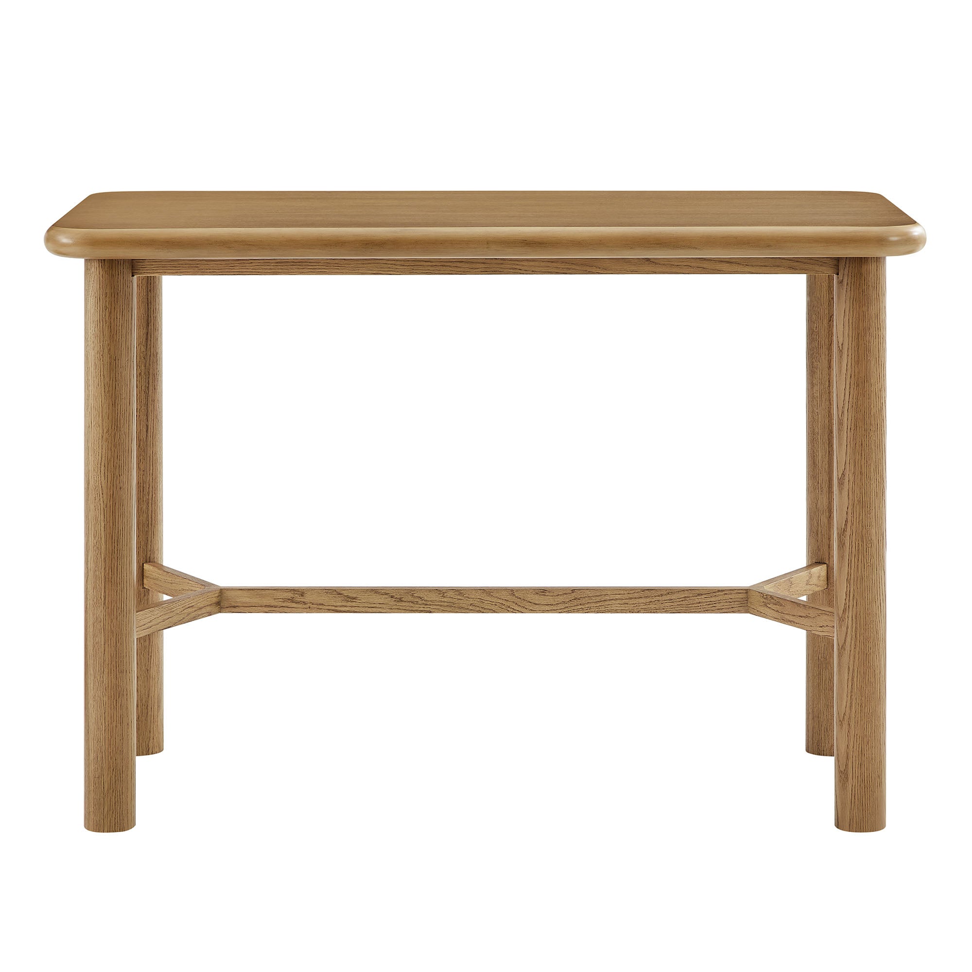 Alvia Rectangular 60" Oak Wood Bar Table by Modway