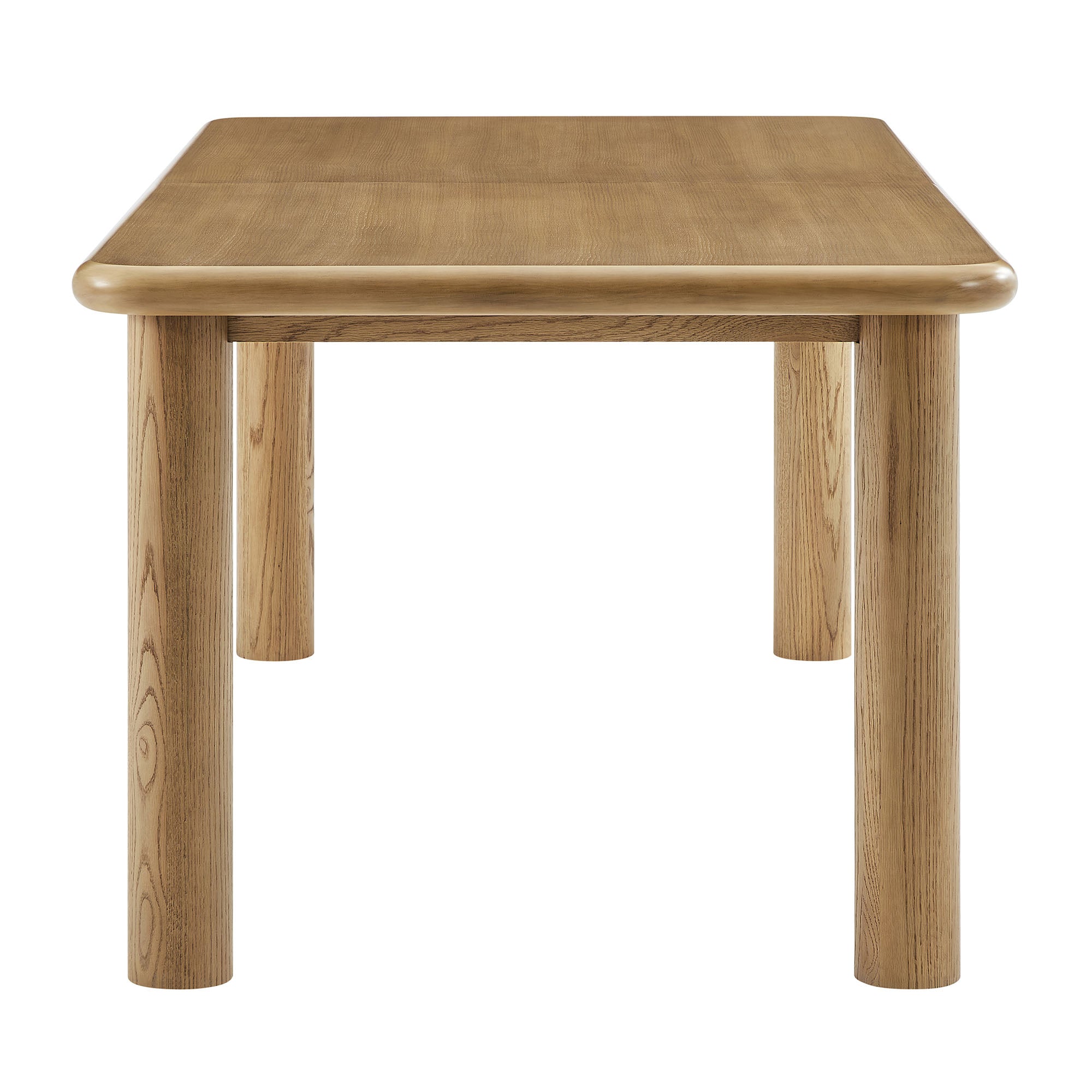 Alvia 86"-105" Extendable Rectangular Oak Wood Dining Table by Modway