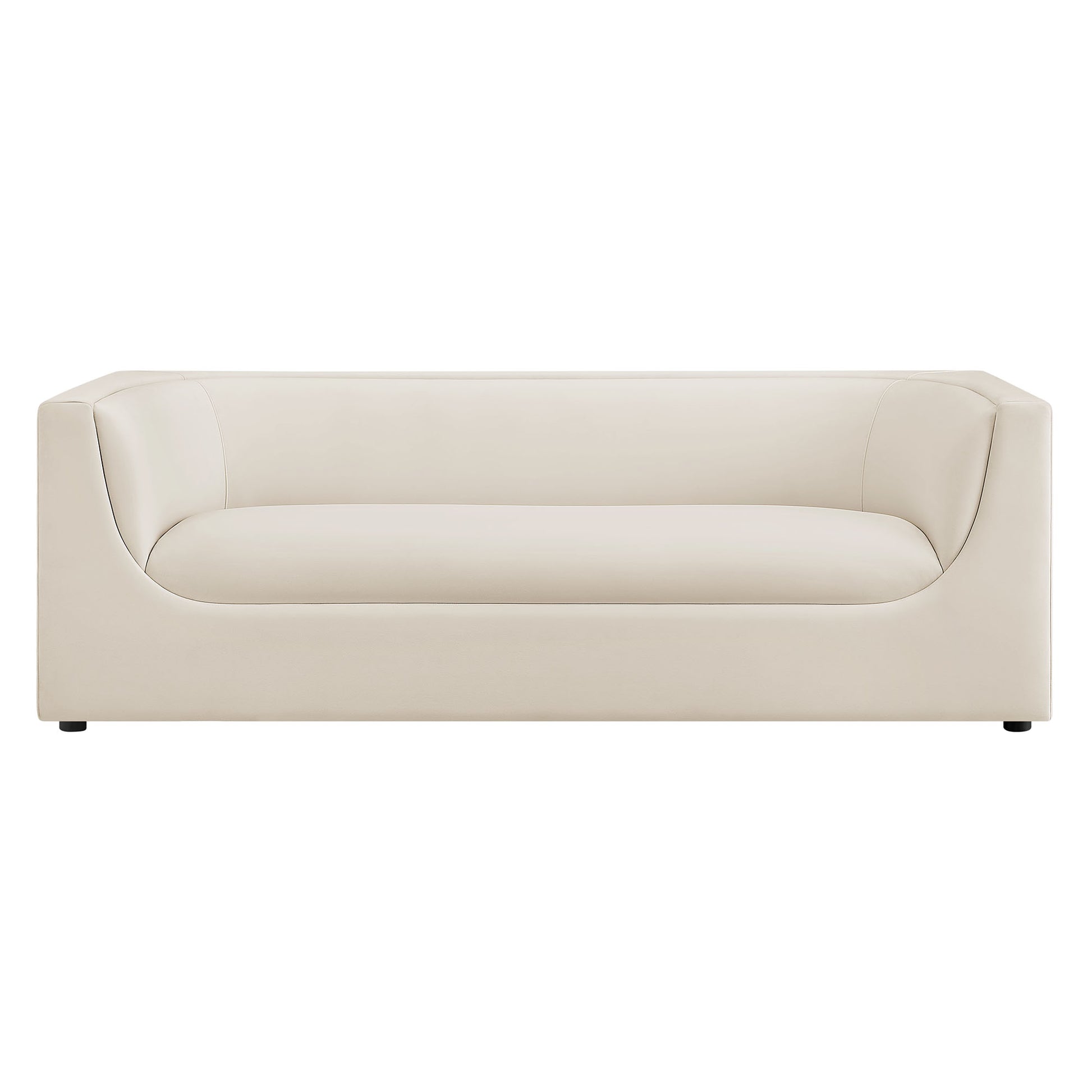 Hilda 86" Curved Back Performance Velvet Sofa