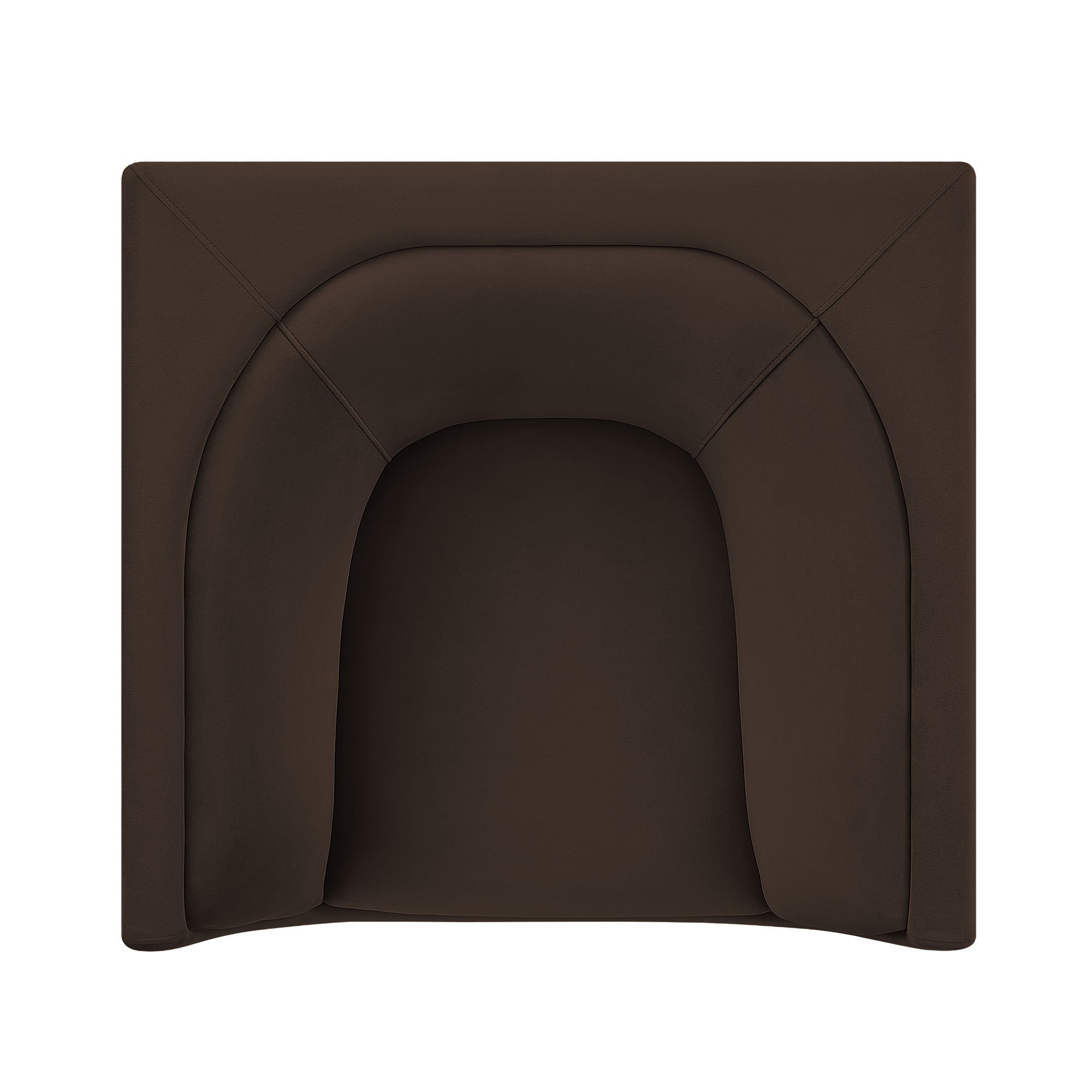 Hilda Curved Back Performance Velvet Armchair