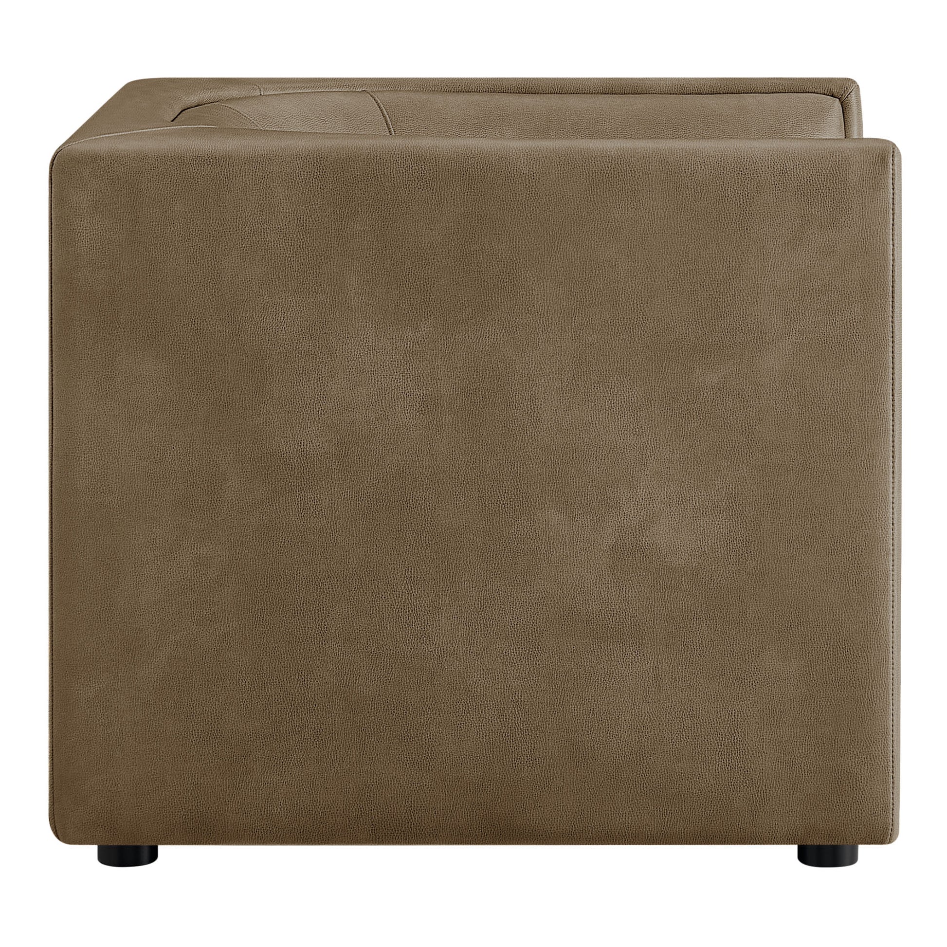 Hilda Curved Back Vegan Leather Armchair