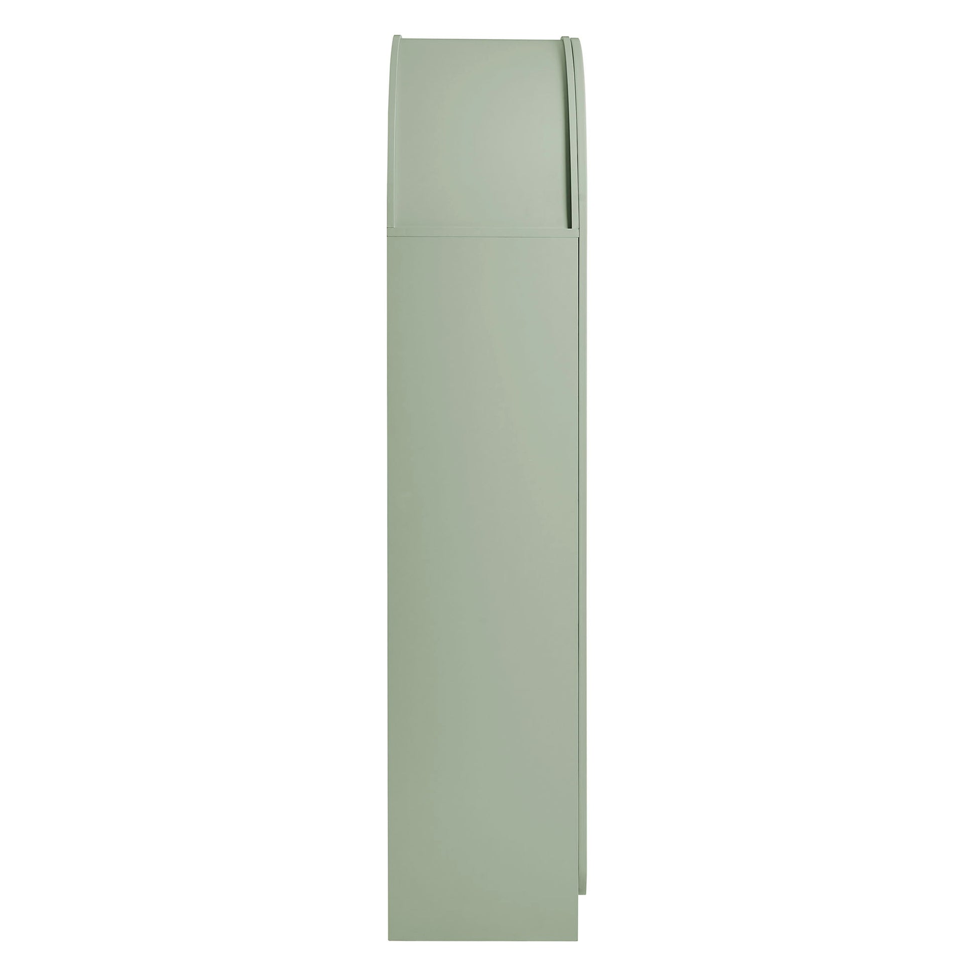 Dahlia 78 Inch Fluted and Scalloped Arched Storage Cabinet