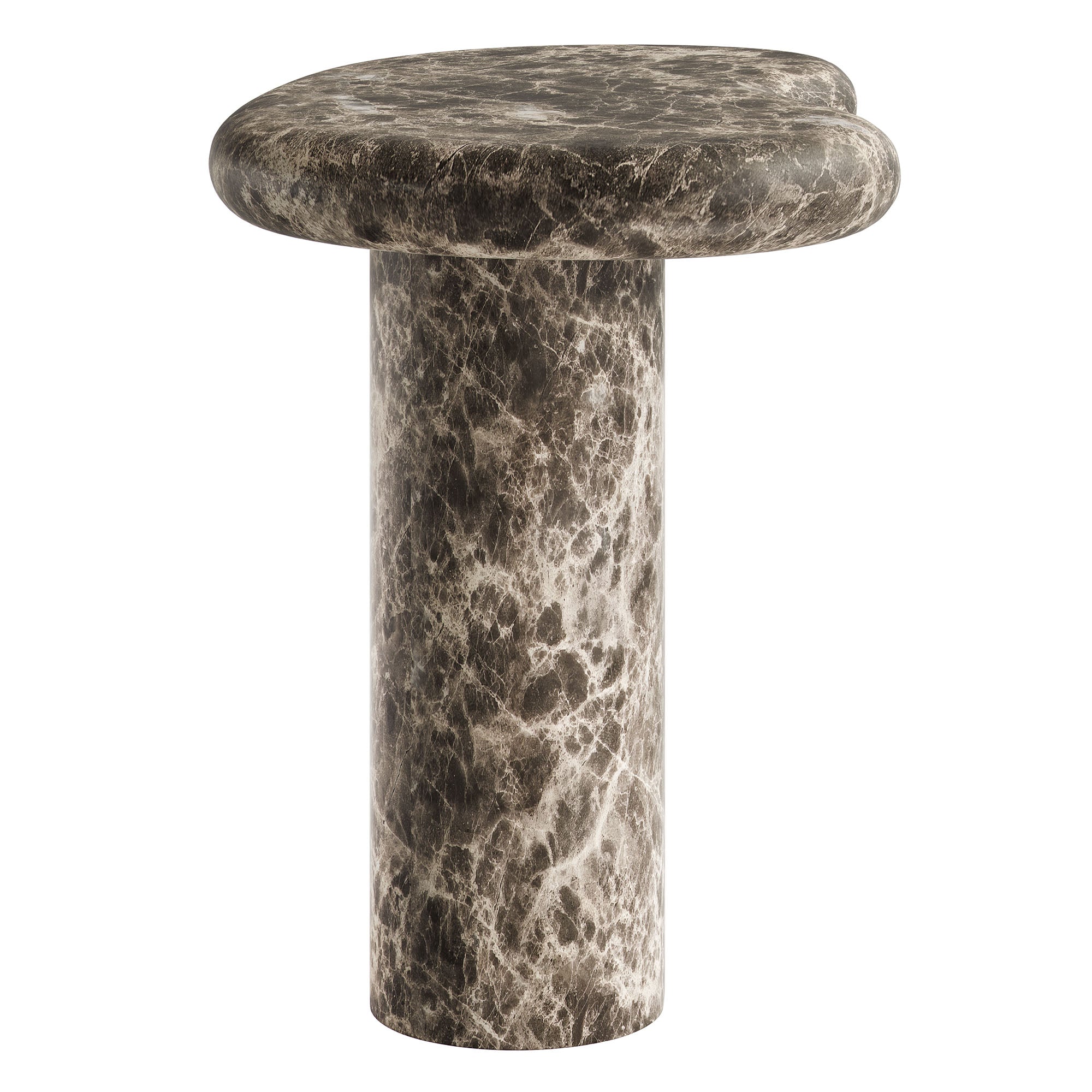 Elowen Outdoor Patio Faux Marble Side Table