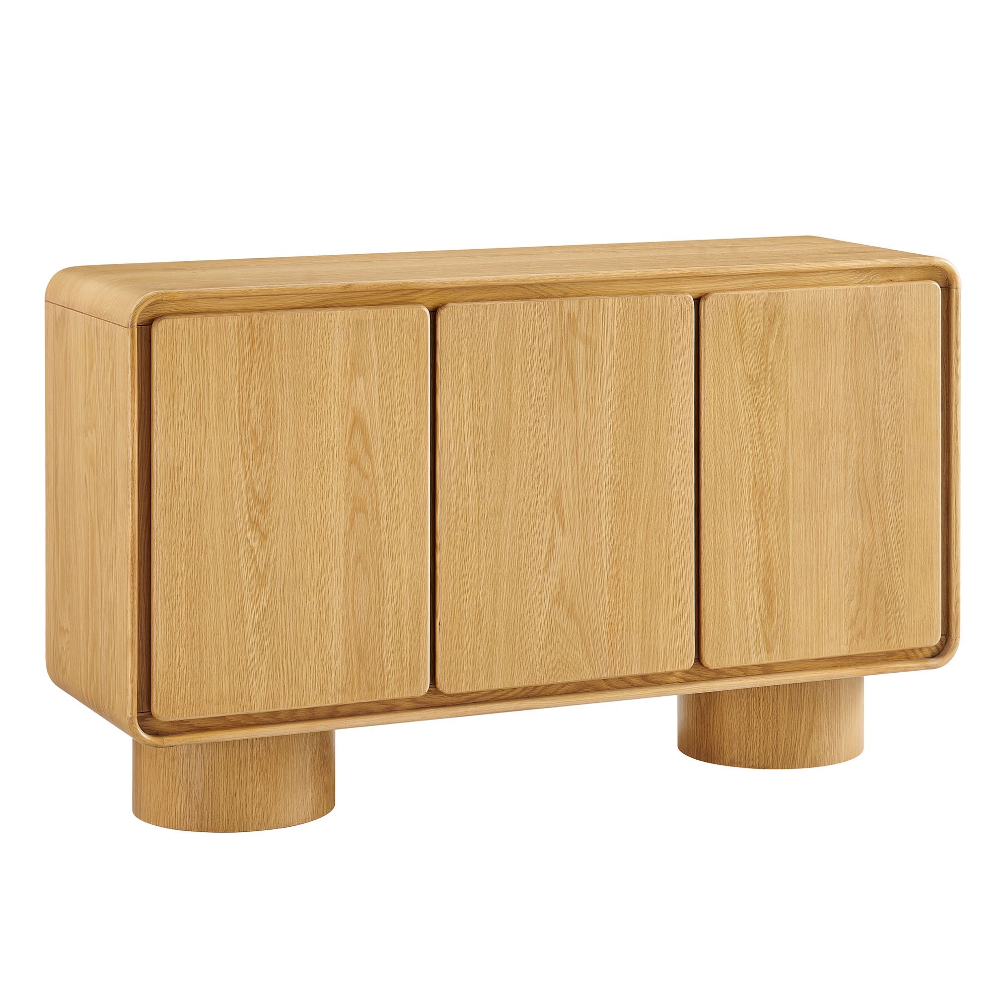 Lumo 3-Door Accent Cabinet - Oak