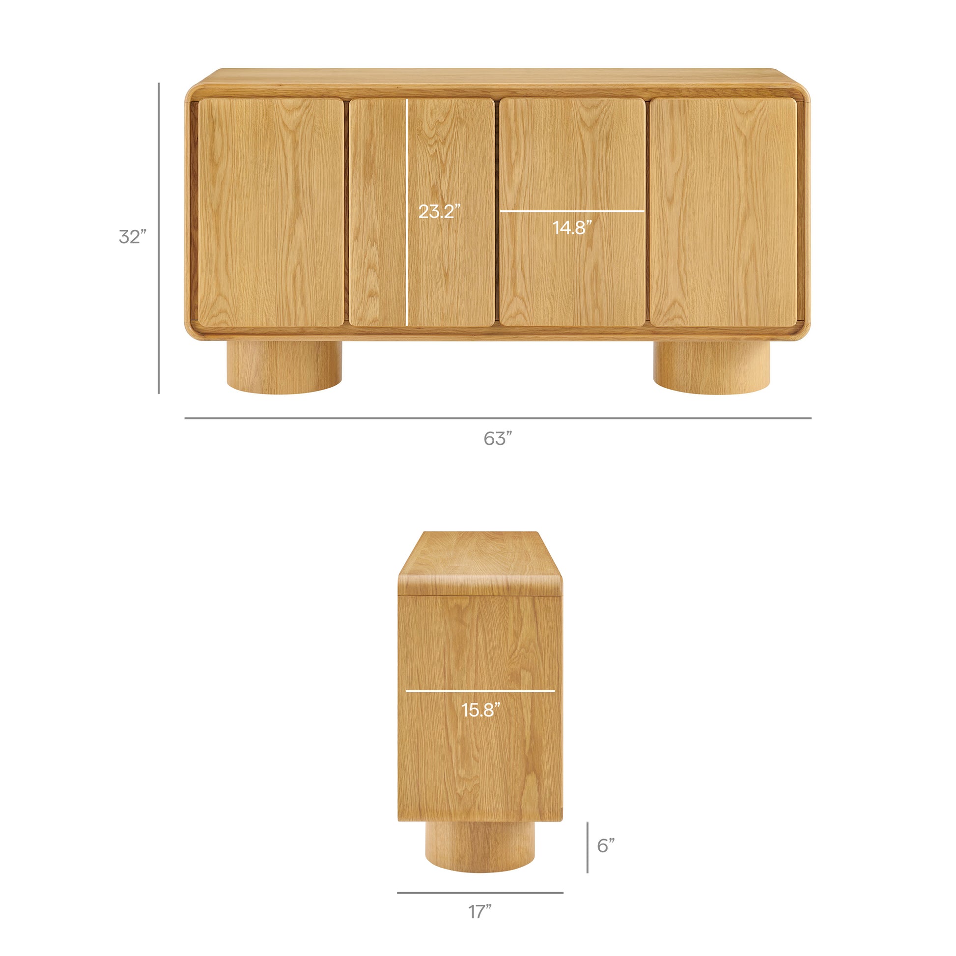 Lumo 4-Door Accent Cabinet