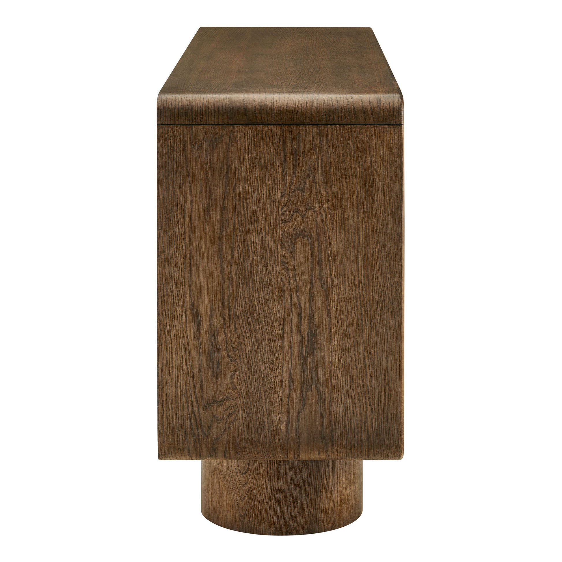 Lumo 4-Door Curved Wood Accent Cabinet