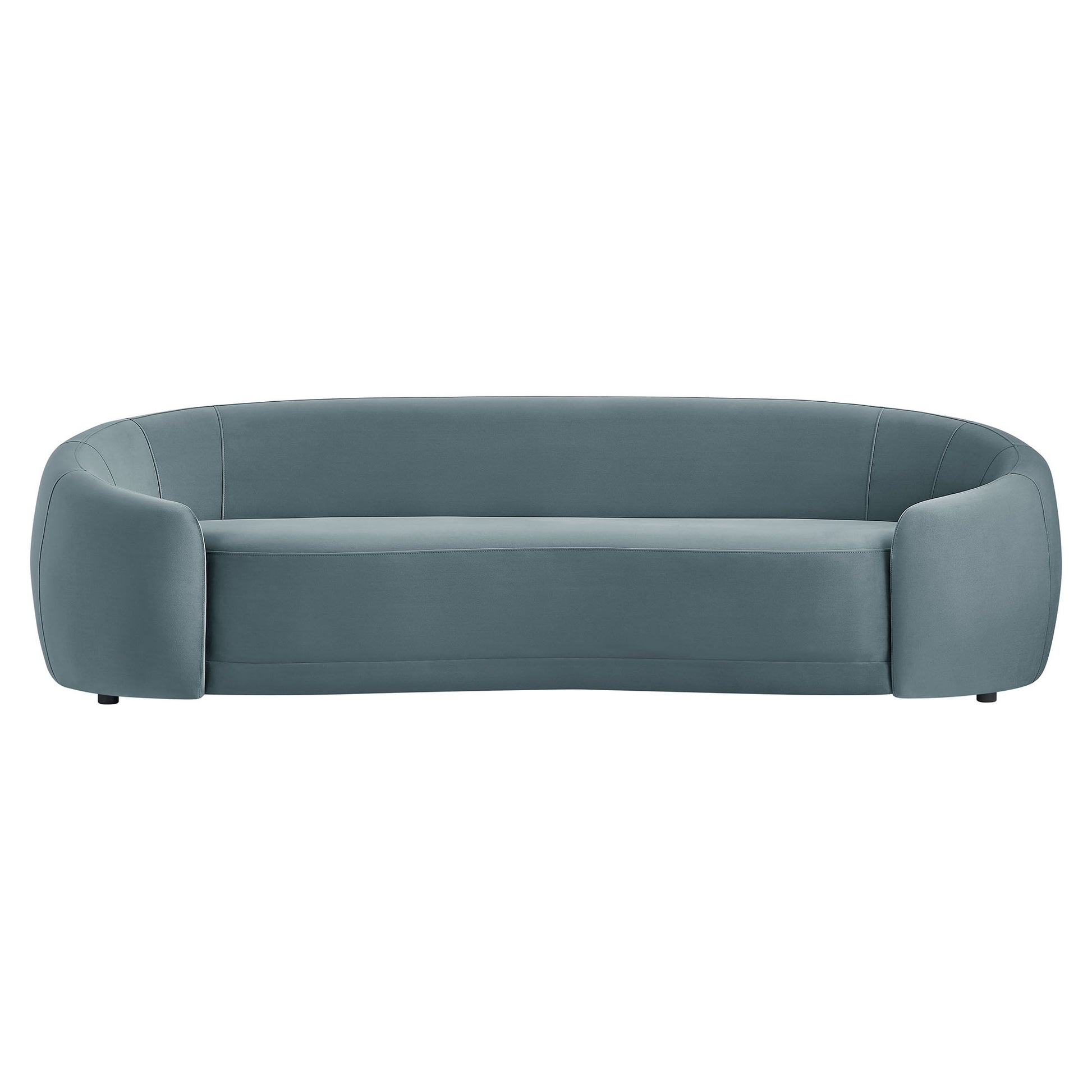 Contessa Curved Performance Velvet Sofa
