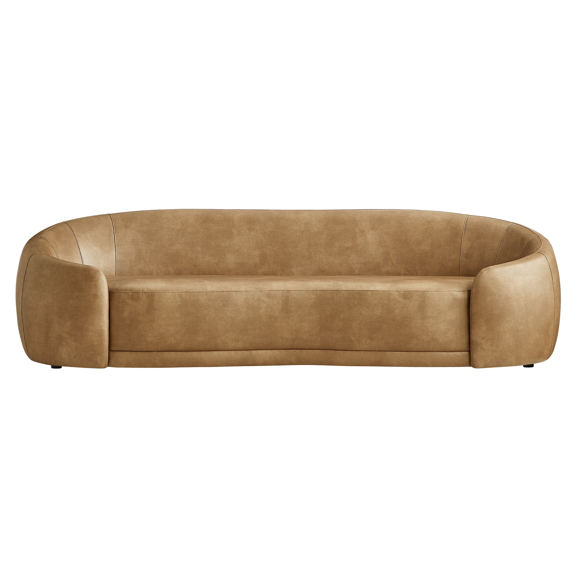 Contessa Curved Vegan Leather Sofa