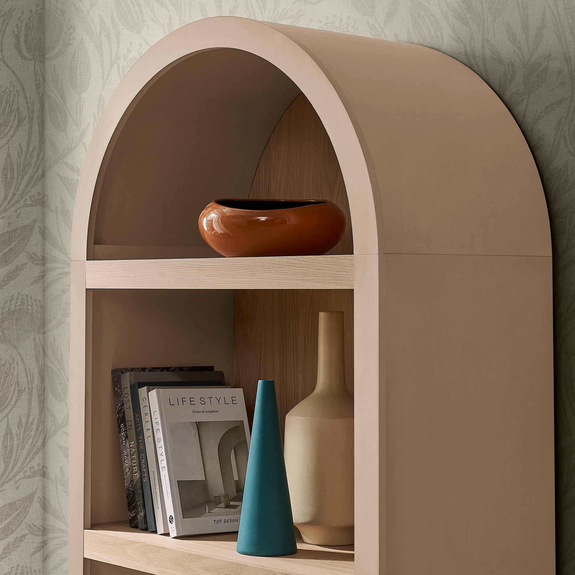 Caleb 4 Arched Display Shelf Bookcase
