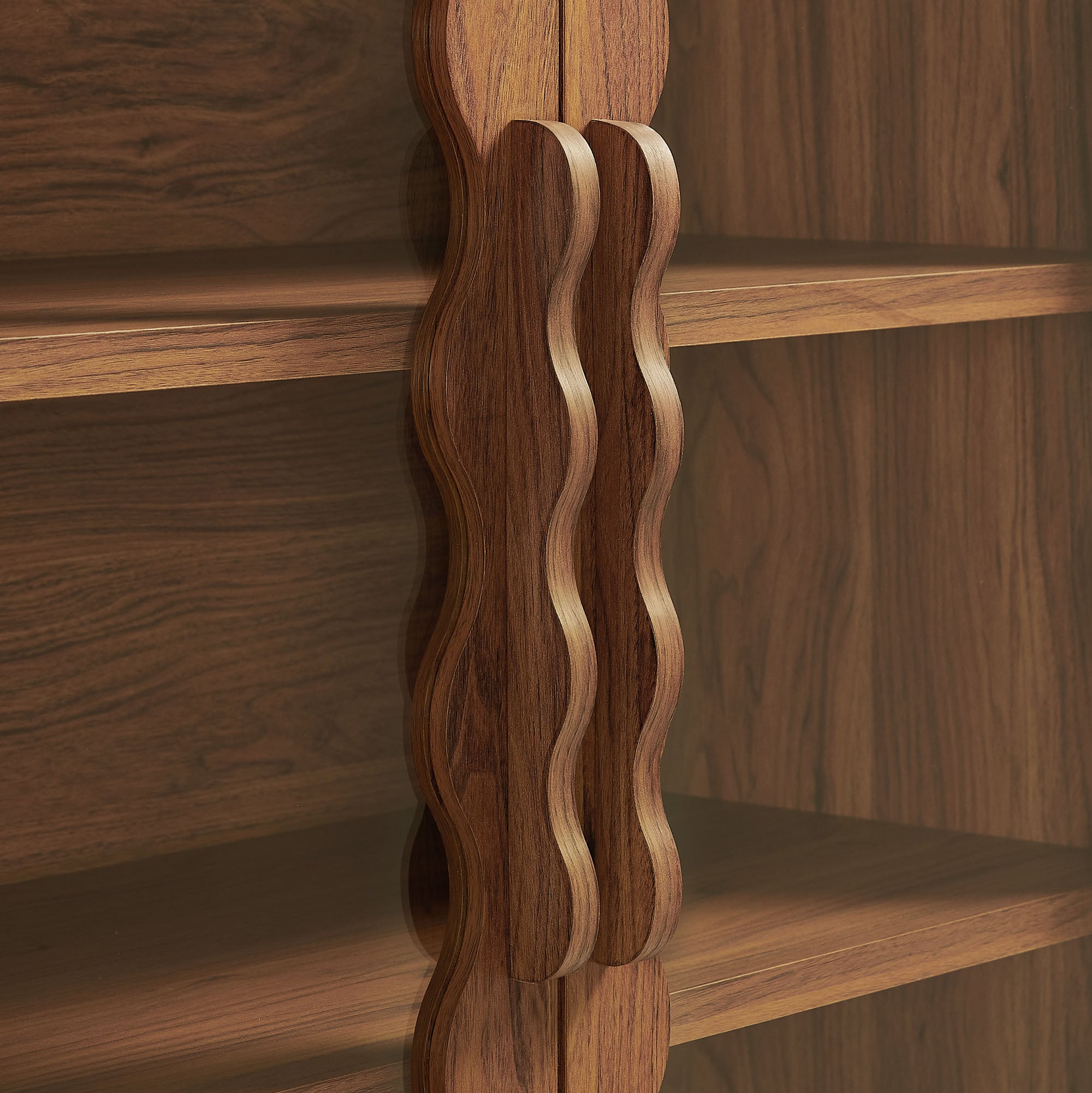 Rory 76 Inch Arched Kitchen Pantry Cabinet