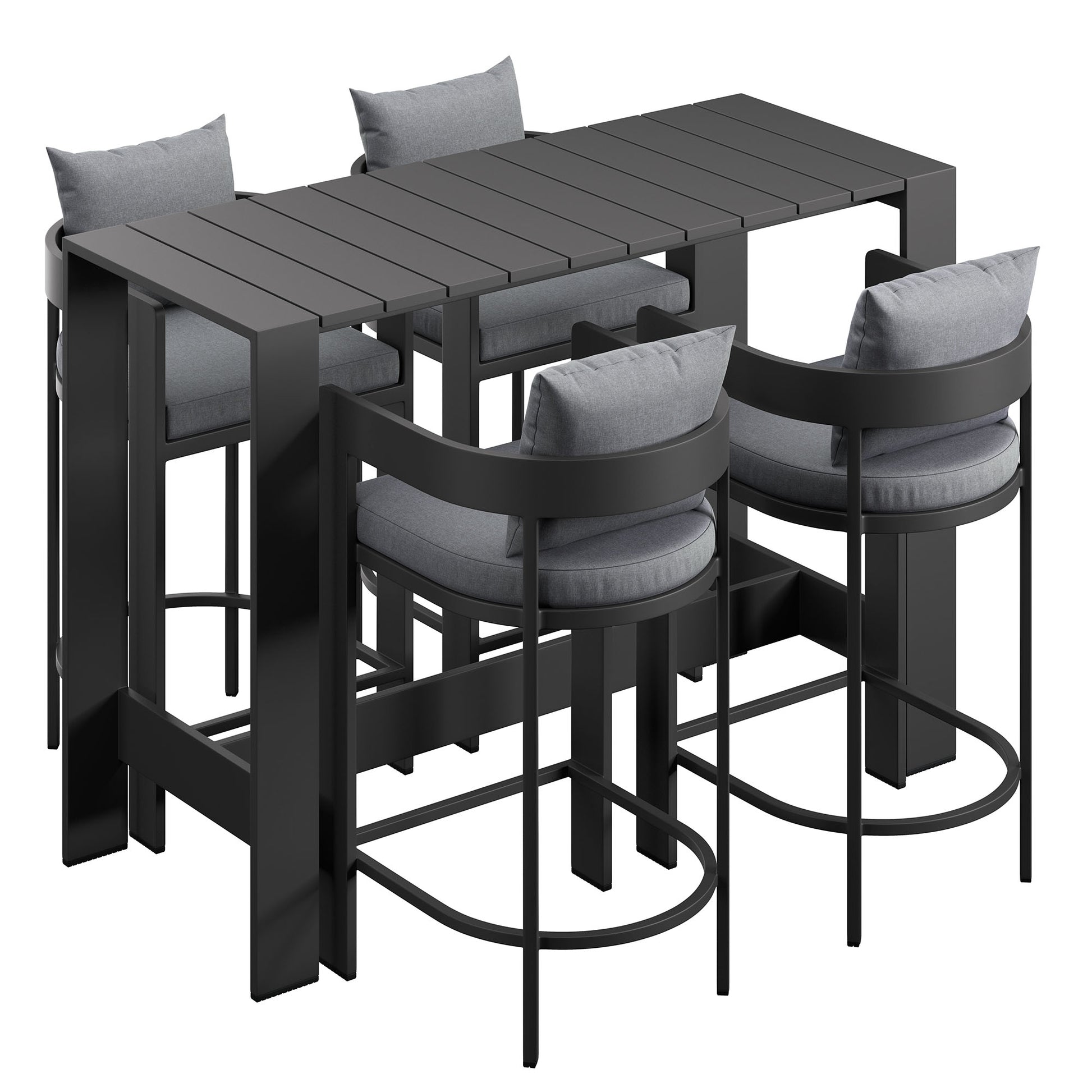 Tahoe 5-Piece Outdoor Bar Table Set