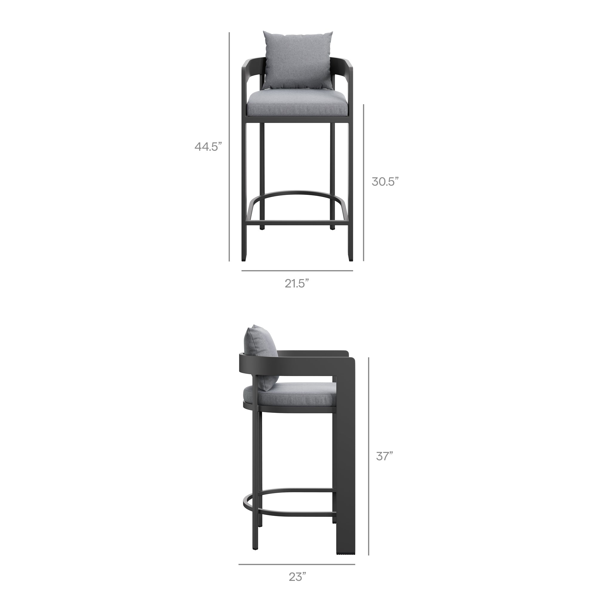 Tahoe 5-Piece Outdoor Bar Table Set