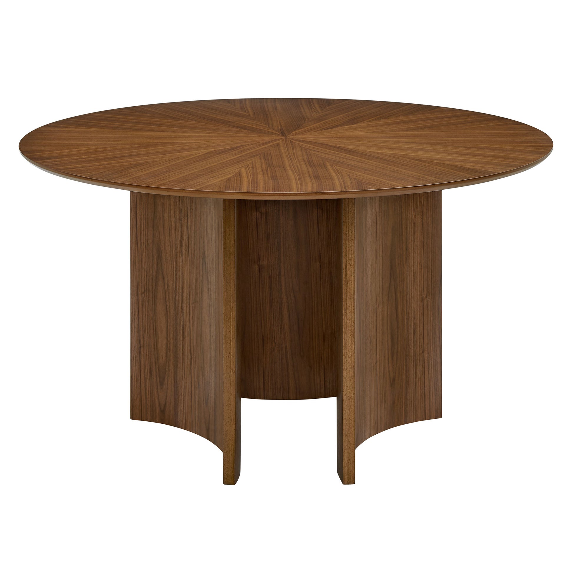 Sloane 54 Inch Round Dining Table - Walnut
