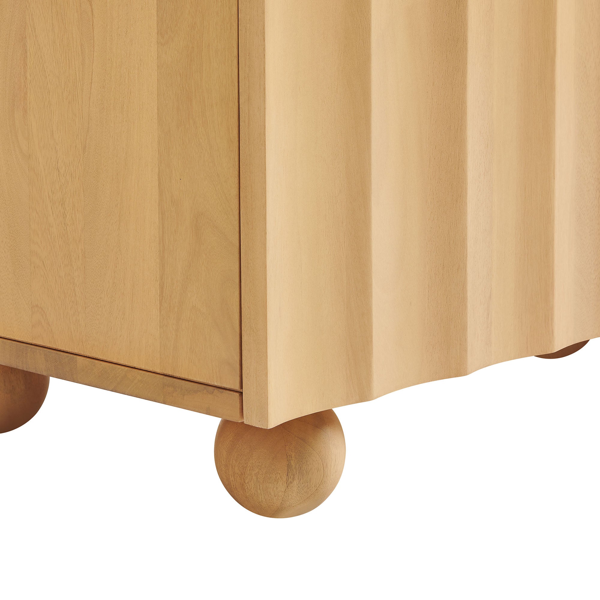 Sorren 54 Inch Scalloped Mango Wood