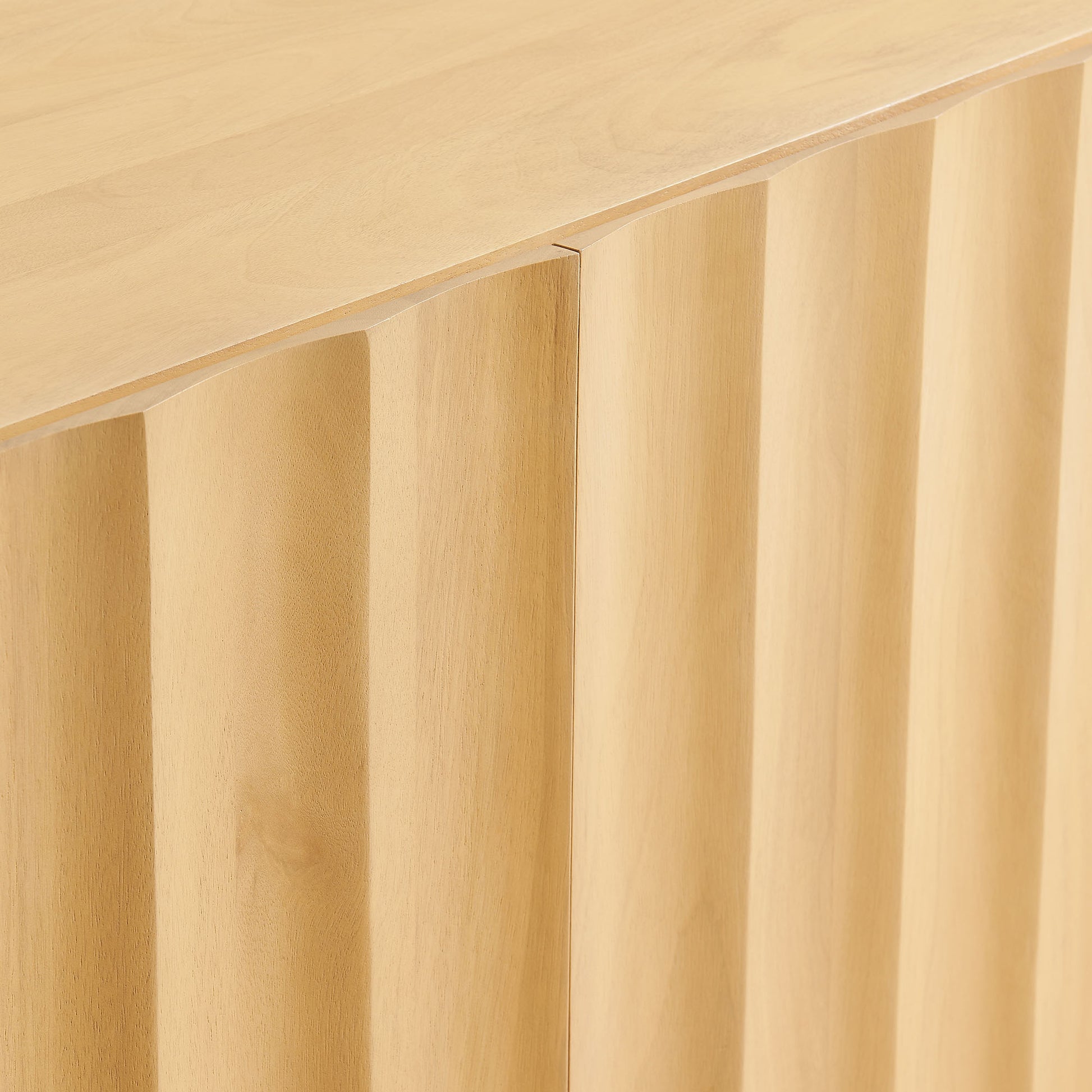 Sorren 72 Inch Scalloped Wood 4-Door Sideboard