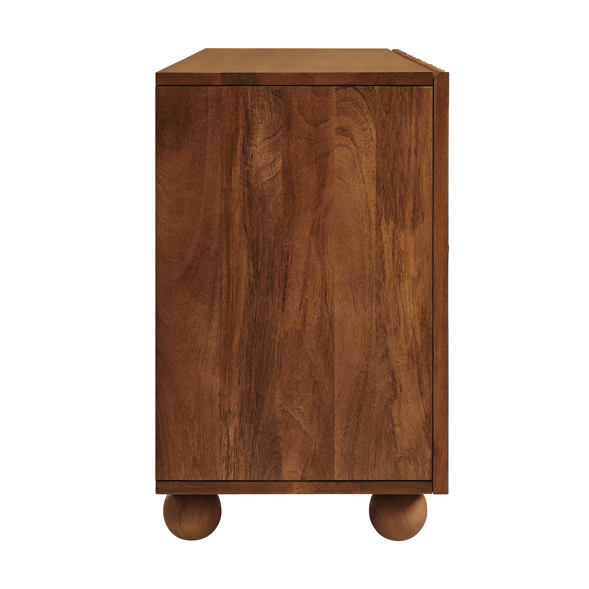 Sorren 72 Inch Scalloped Wood 4-Door Sideboard