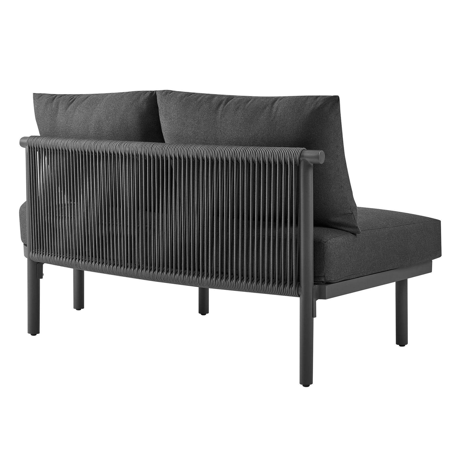 Porta Right-Arm Facing Outdoor Patio Aluminum Modular Piece by Modway
