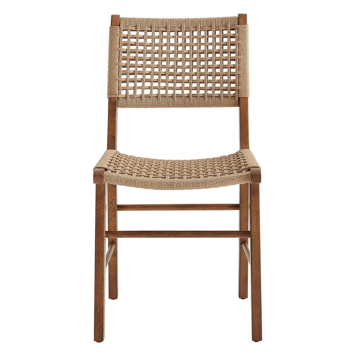 Tindra Woven Dining Chairs Set of 2 - Walnut