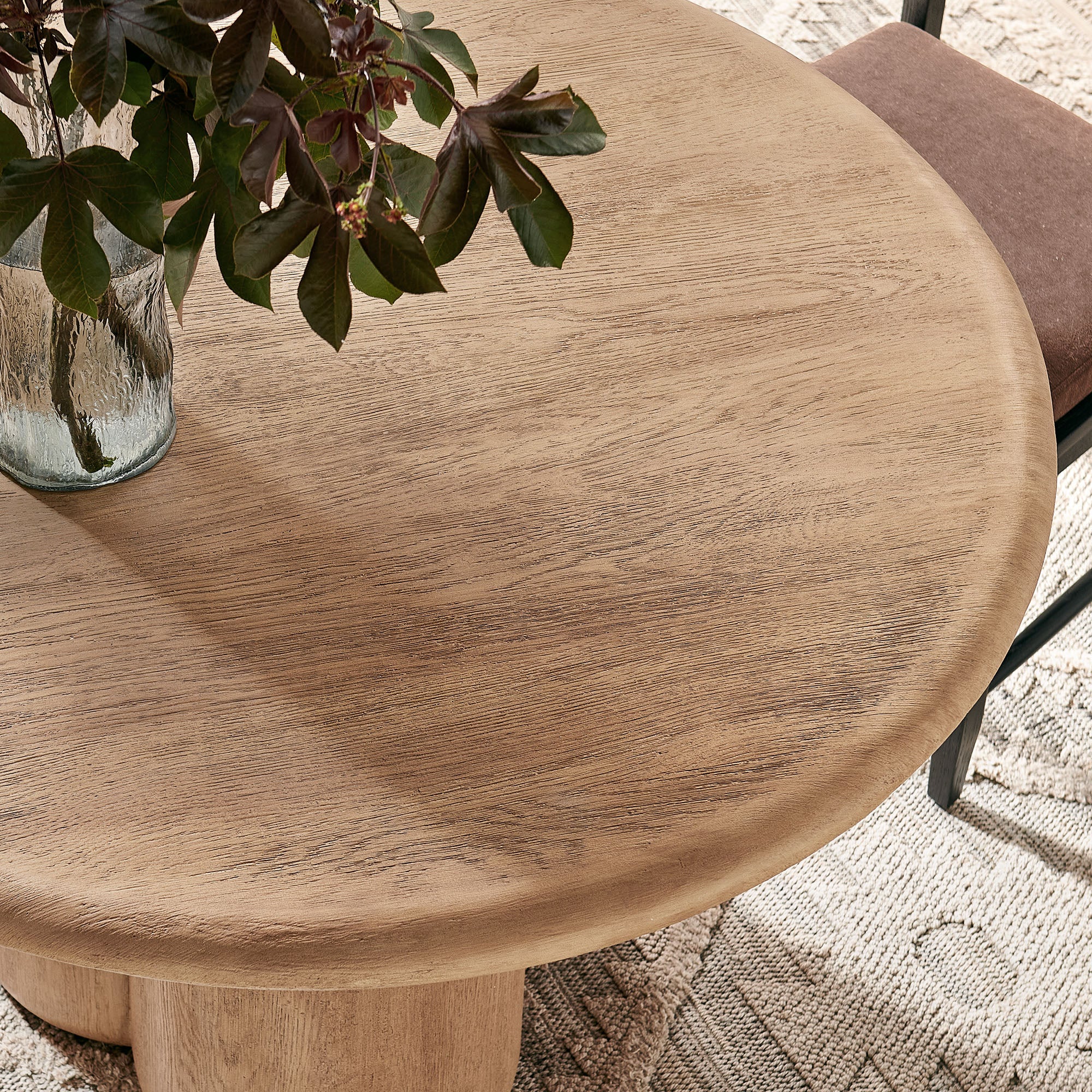 Tori 48 Inch Round Indoor and Outdoor Dining Table