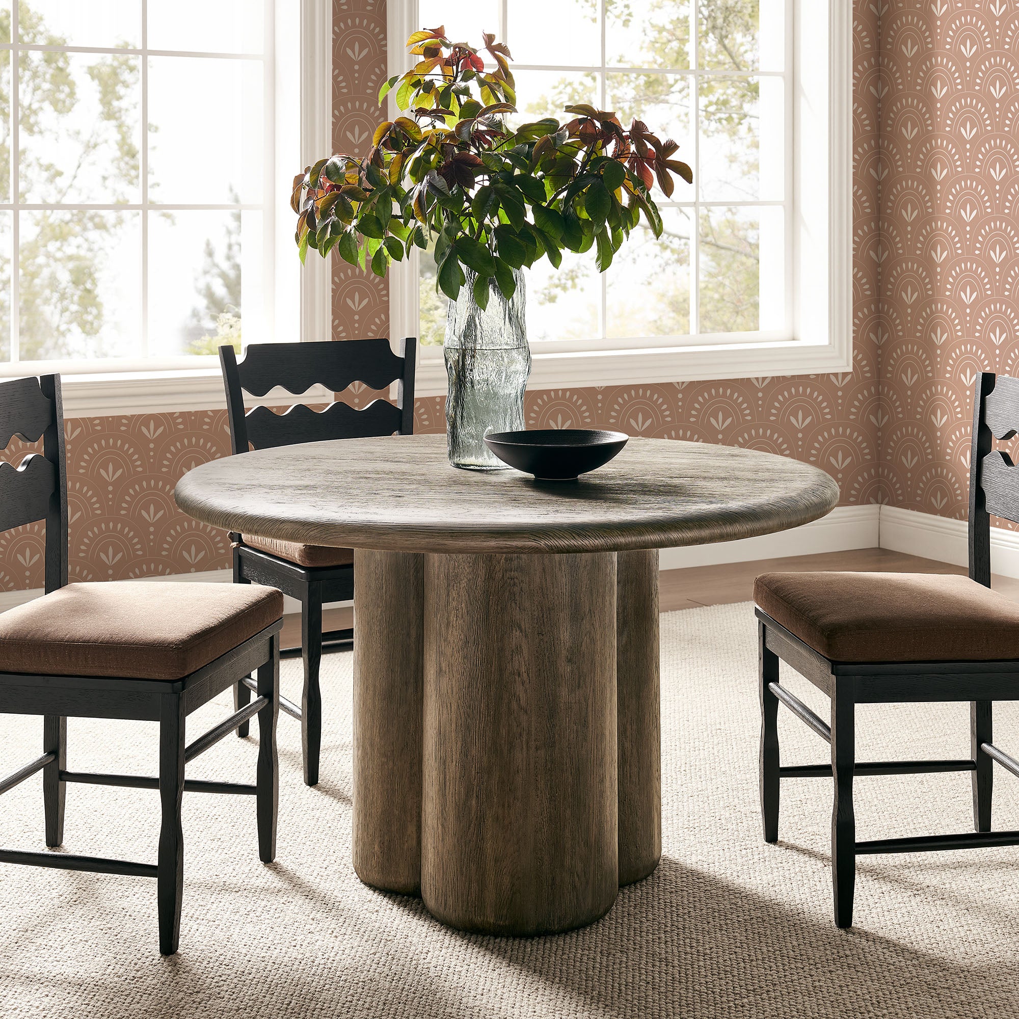 Tori 48 Inch Round Indoor and Outdoor Dining Table