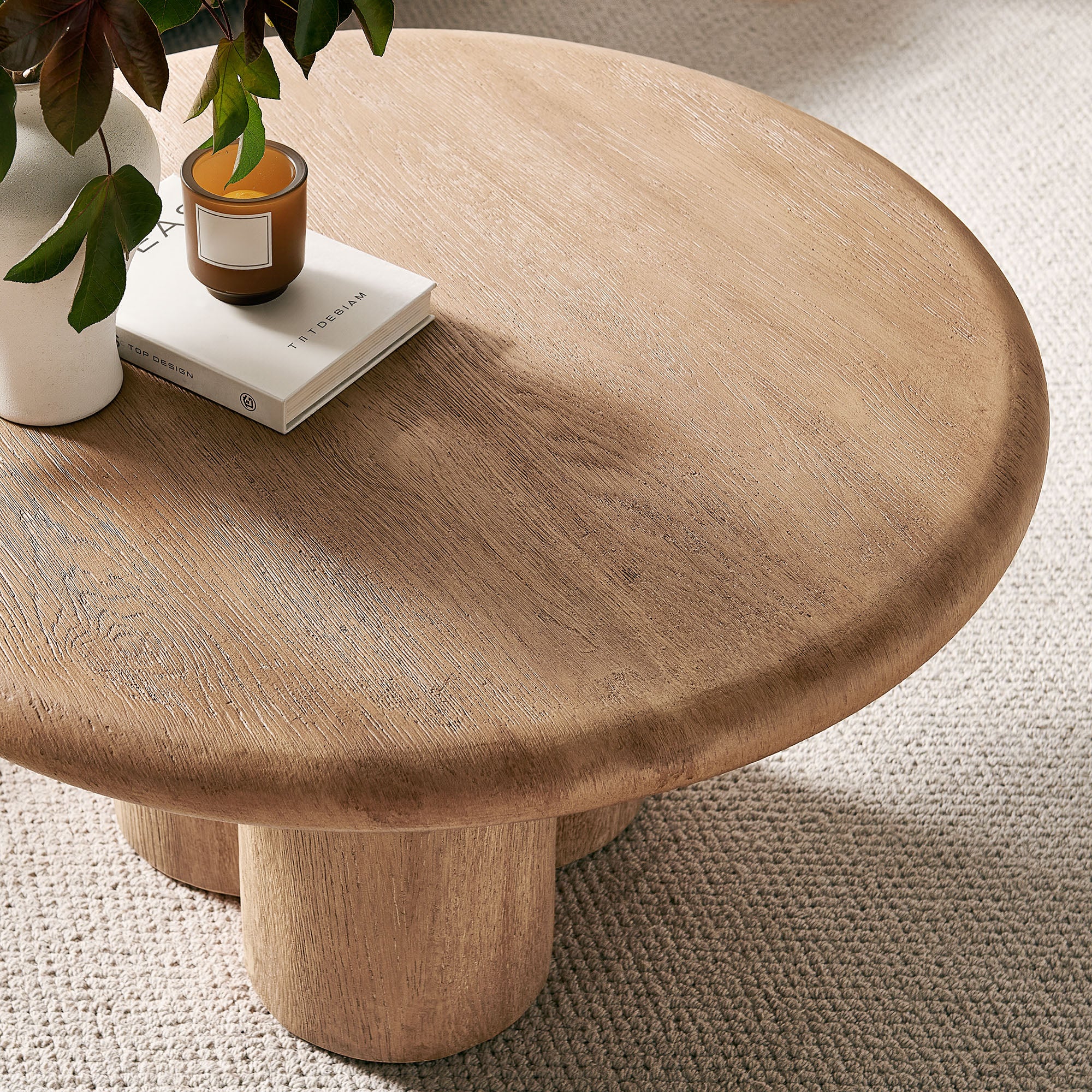 Tori 31 Inch Round Indoor and Outdoor Coffee Table