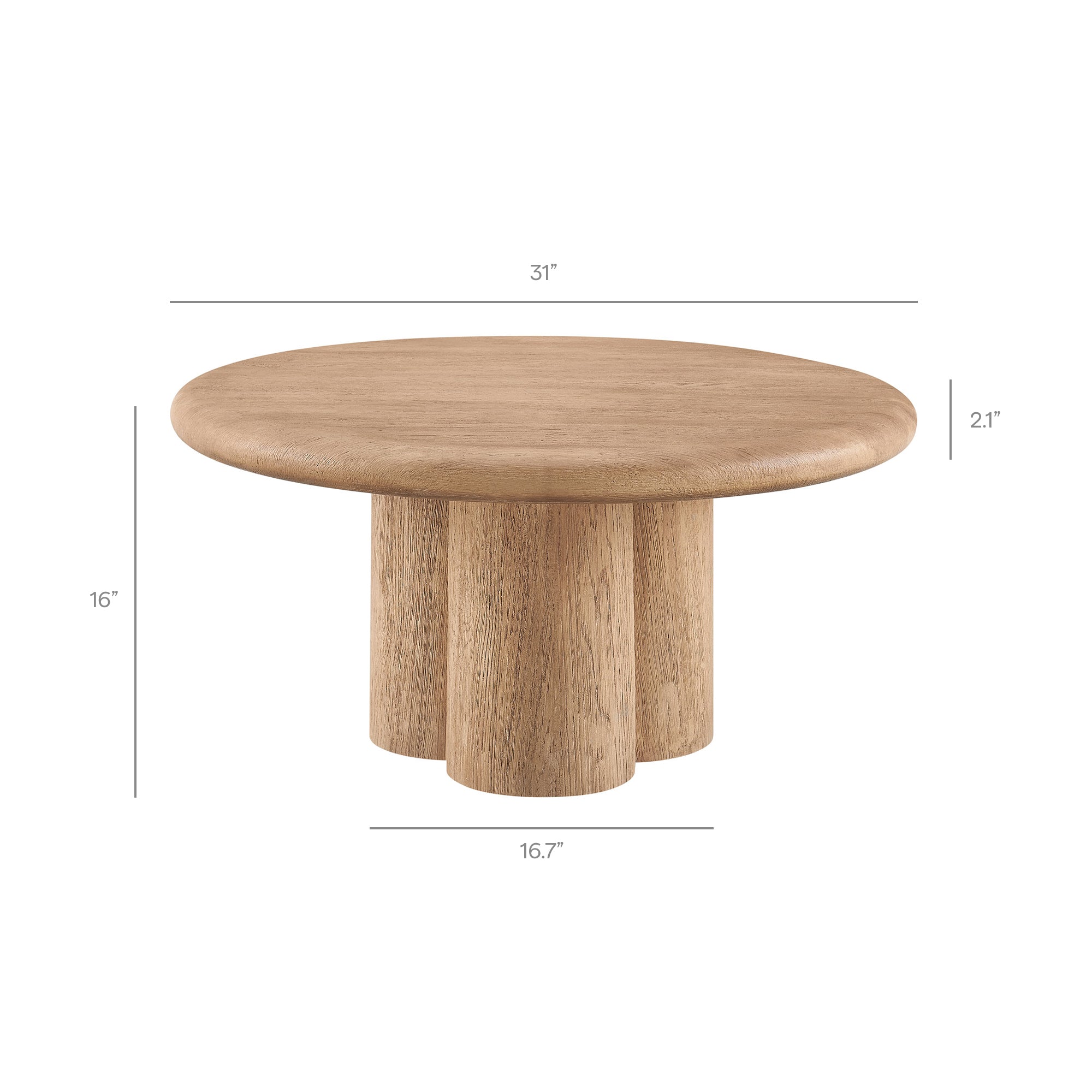 Tori 31 Inch Round Indoor and Outdoor Coffee Table