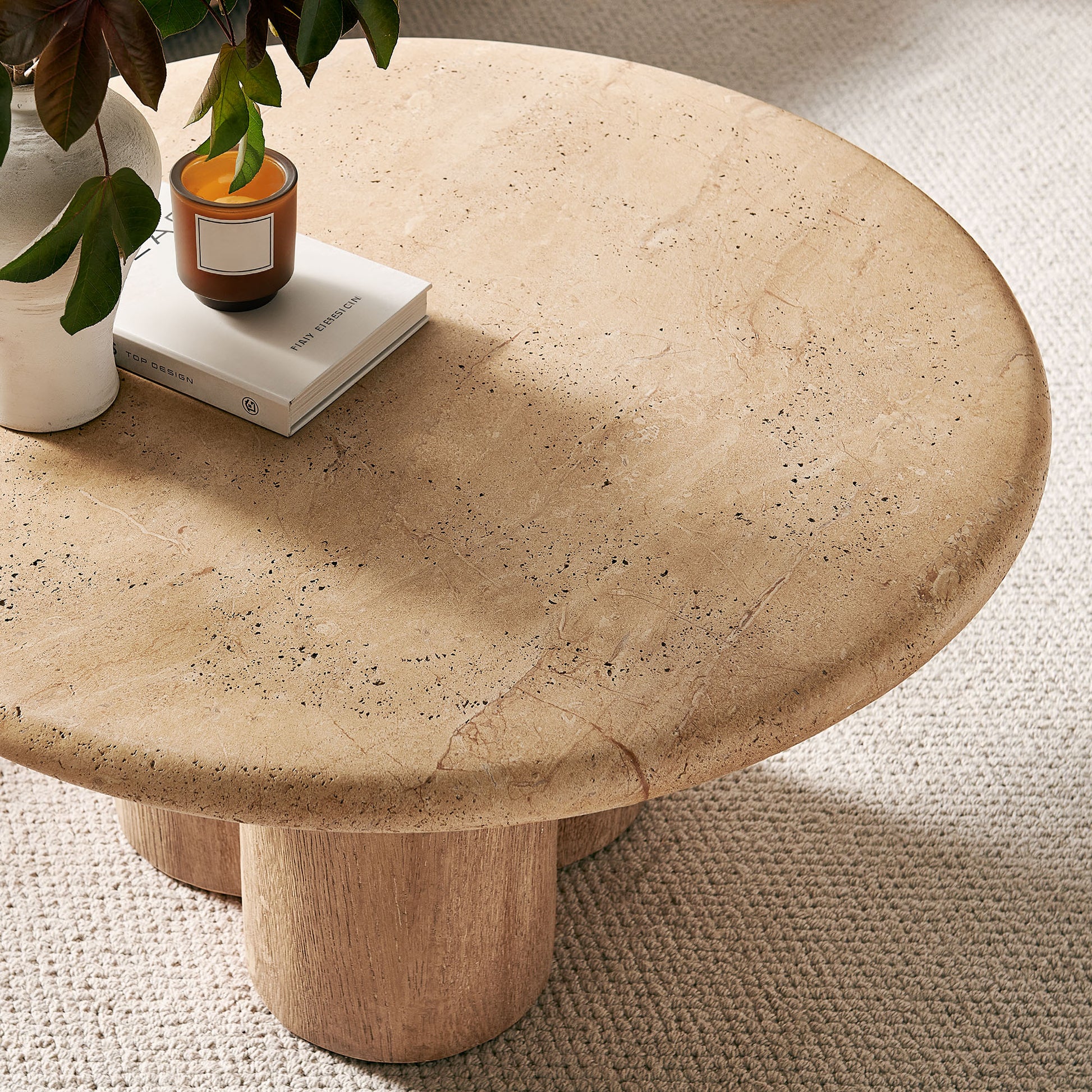 Tori 31 Inch Round Indoor and Outdoor Coffee Table