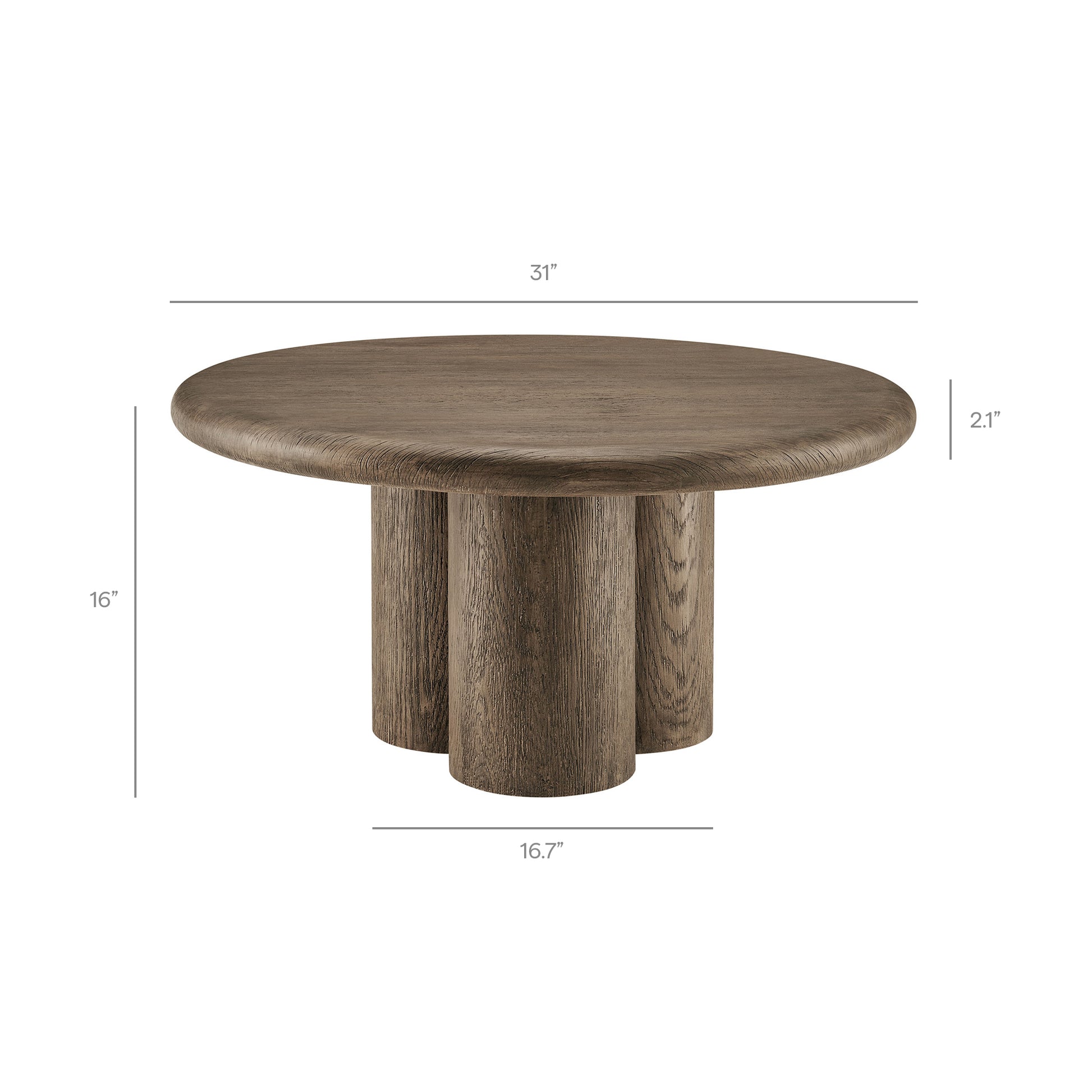 Tori 31 Inch Round Indoor and Outdoor Coffee Table