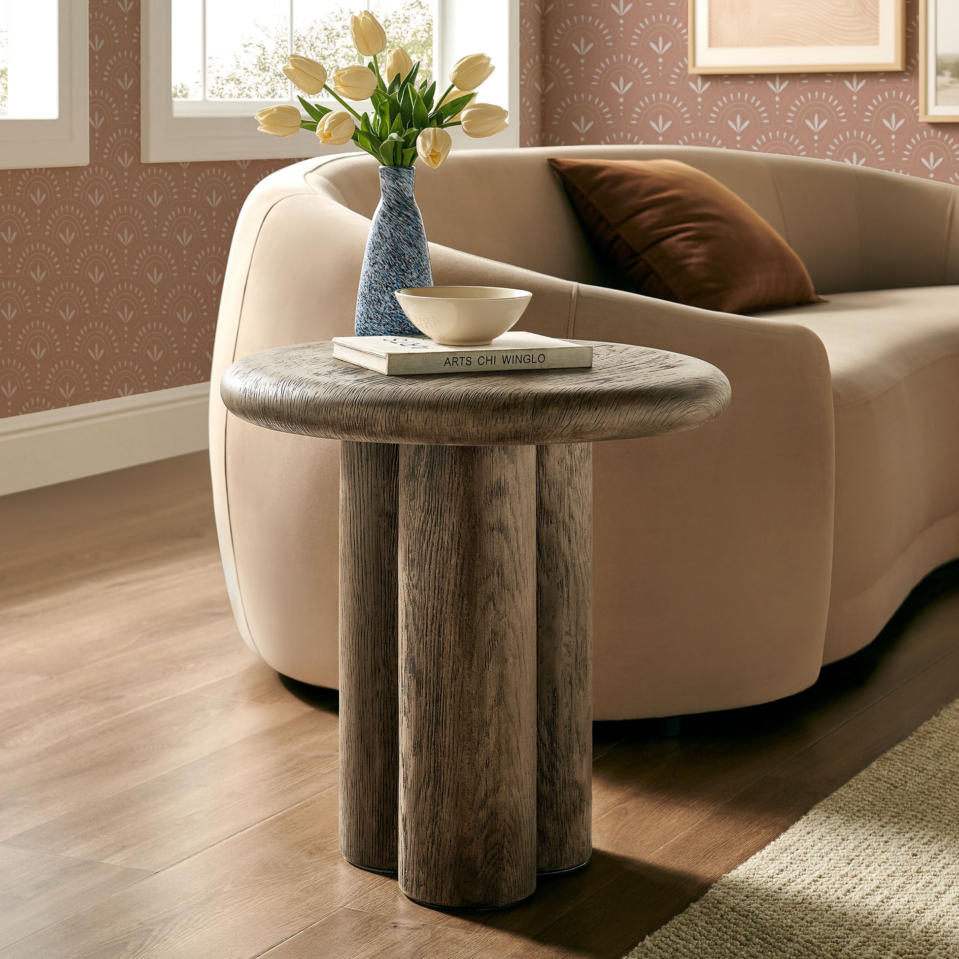 Tori 20 Inch Round Indoor and Outdoor Side Table