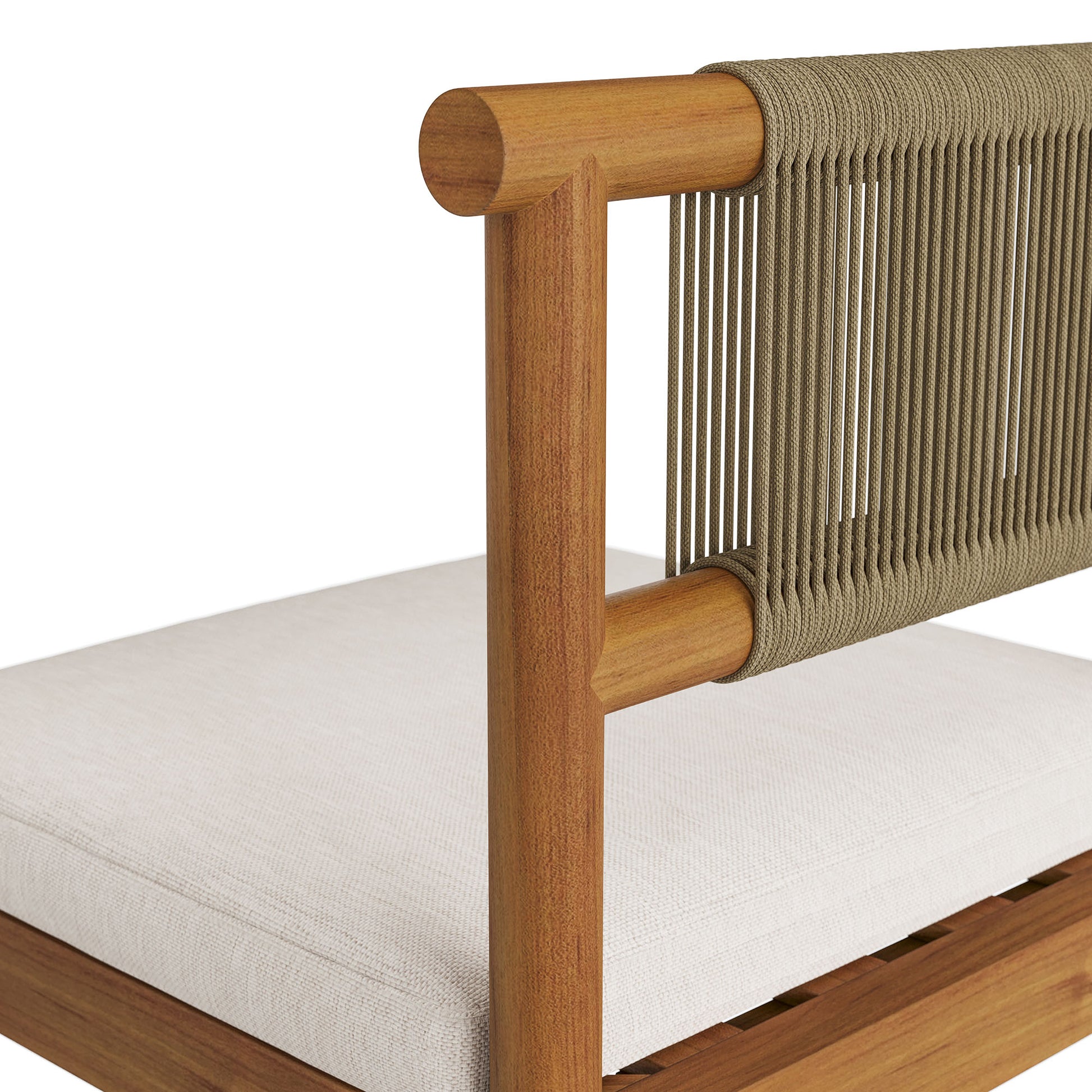 Eleni Outdoor Teak Wood Counter Stools Set of 2
