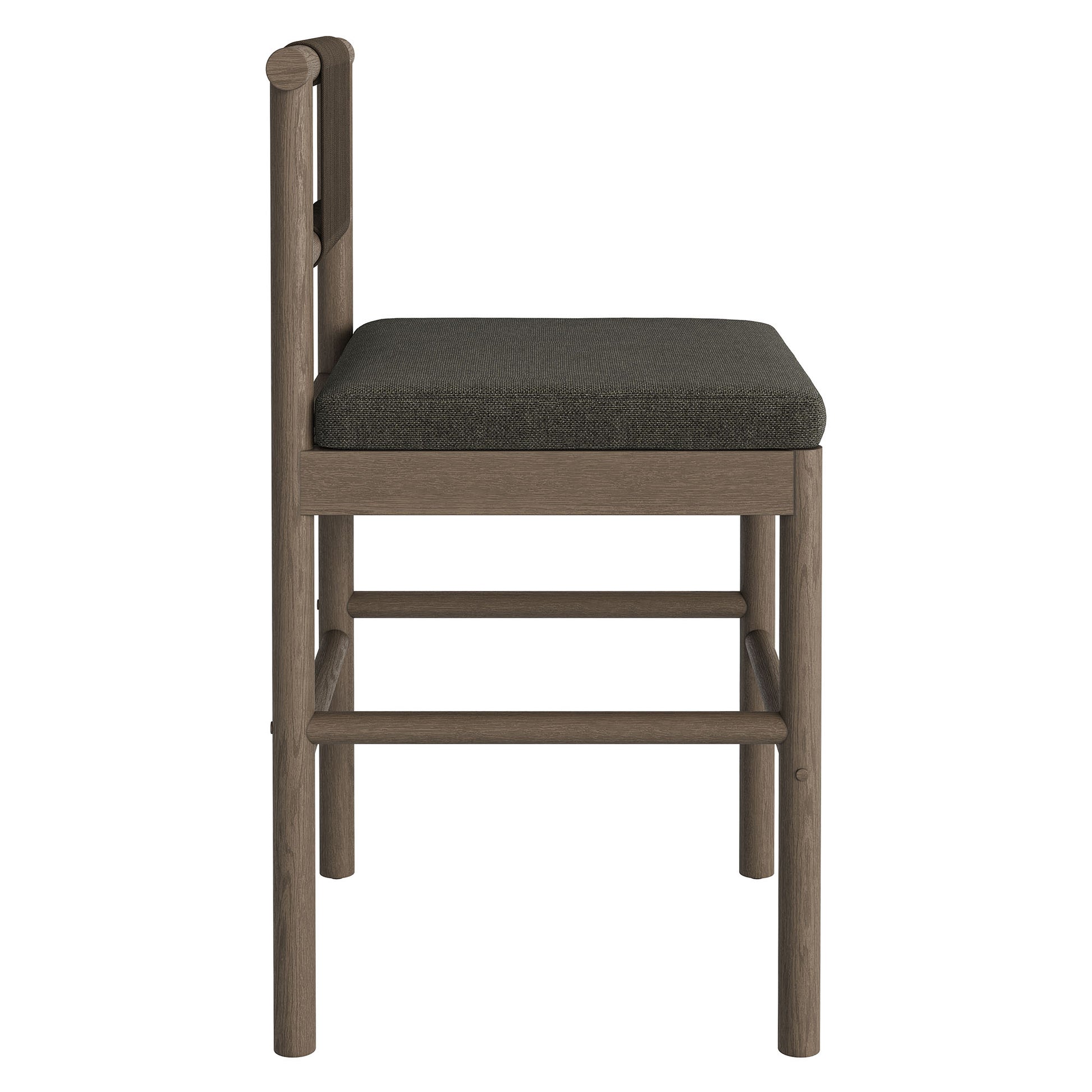 Eleni Outdoor Teak Wood Counter Stools Set of 2