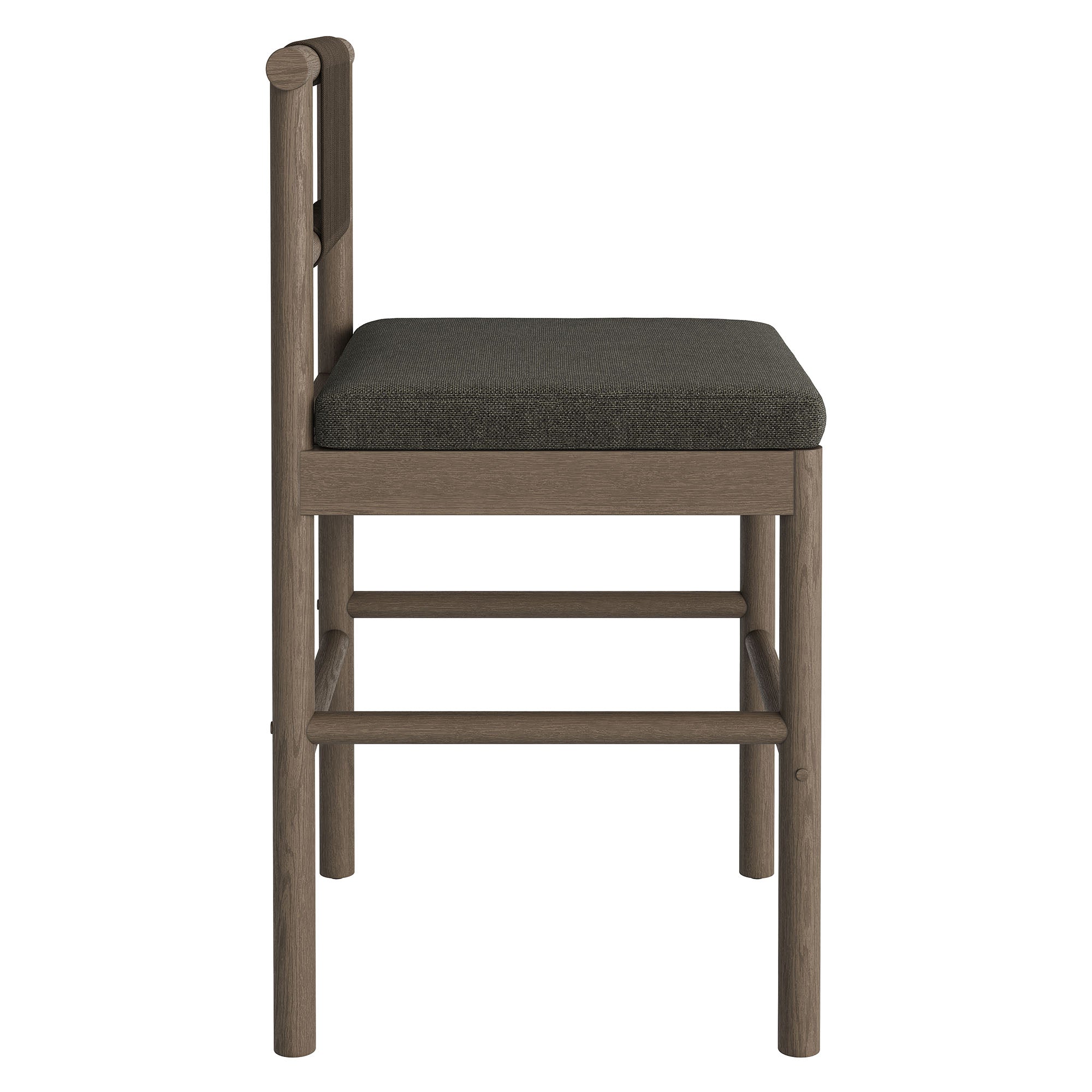 Eleni Outdoor Teak Wood Counter Stools Set of 2