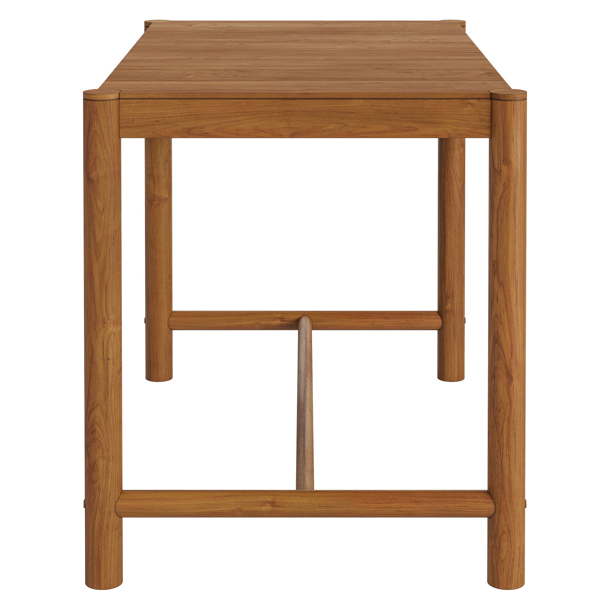Eleni Rectangle 56-Inch Outdoor Teak Wood Rectangular Bar Table