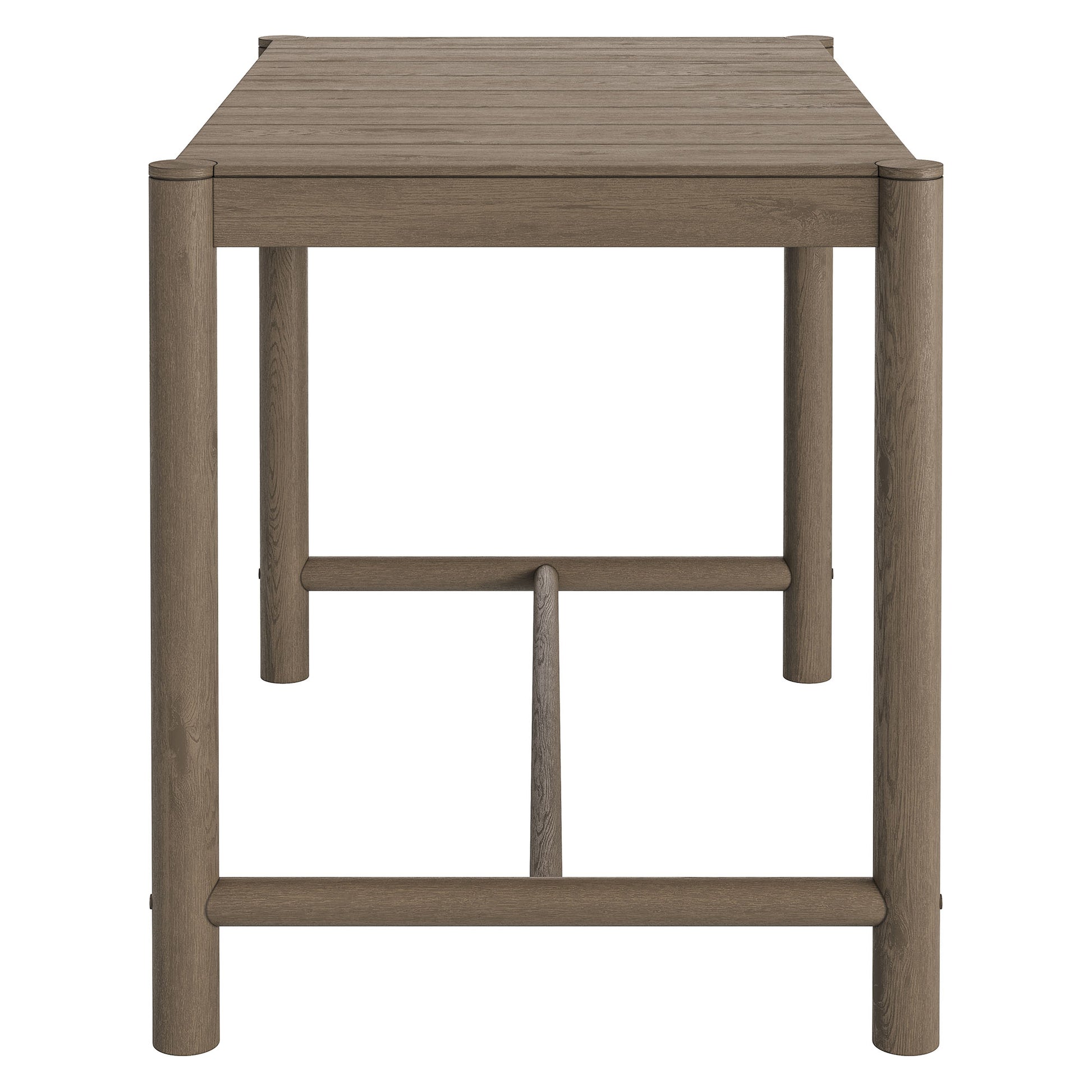 Eleni Rectangle 56-Inch Outdoor Teak Wood Rectangular Bar Table