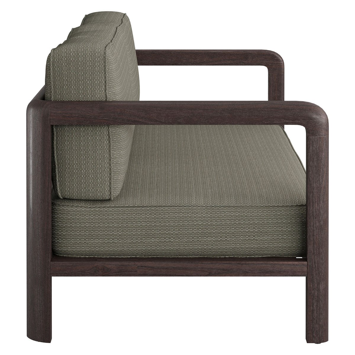 Kona Outdoor Patio Teak Wood Loveseat - Ash