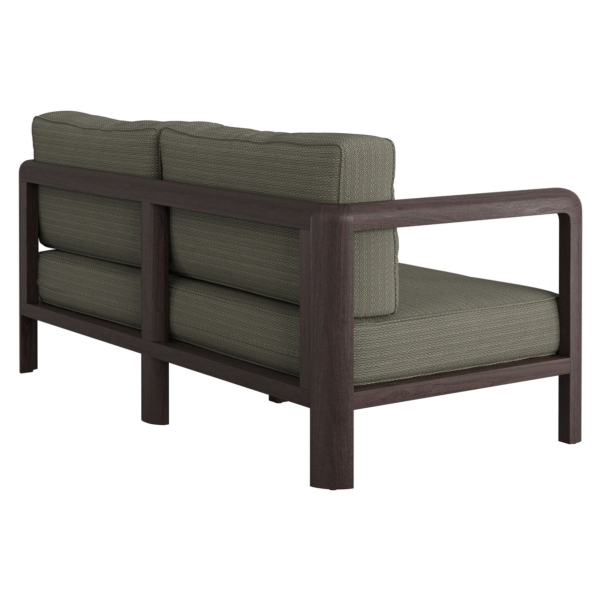 Kona Outdoor Patio Teak Wood Loveseat - Ash