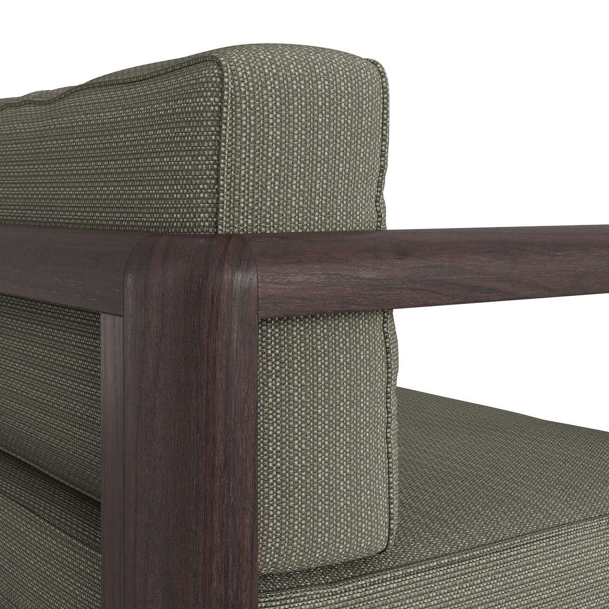 Kona Outdoor Patio Teak Wood Loveseat - Ash