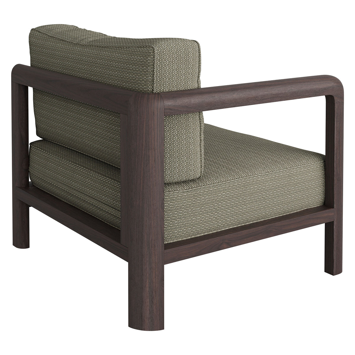 Kona Outdoor Patio Teak Wood Left-Arm Facing Modular Armchair - Ash