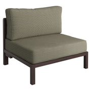 Kona Outdoor Patio Teak Wood Armless Modular Chair - Ash