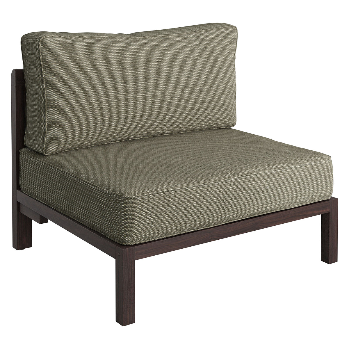 Kona 5-Piece Outdoor Patio Teak Wood Corner Modular Sofa - Ash