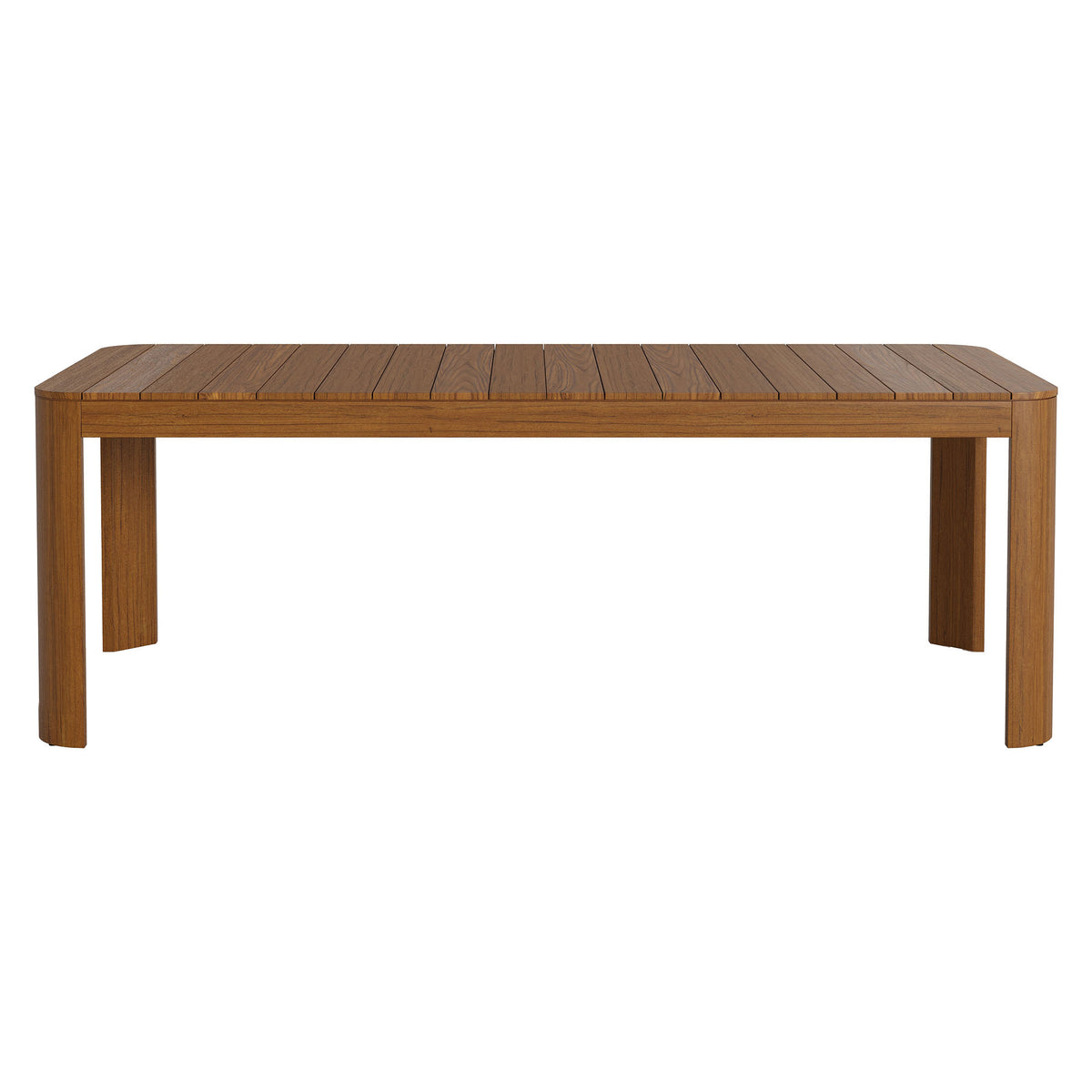 Kona 87 Inch Outdoor Patio Teak Wood Dining Table - Natural