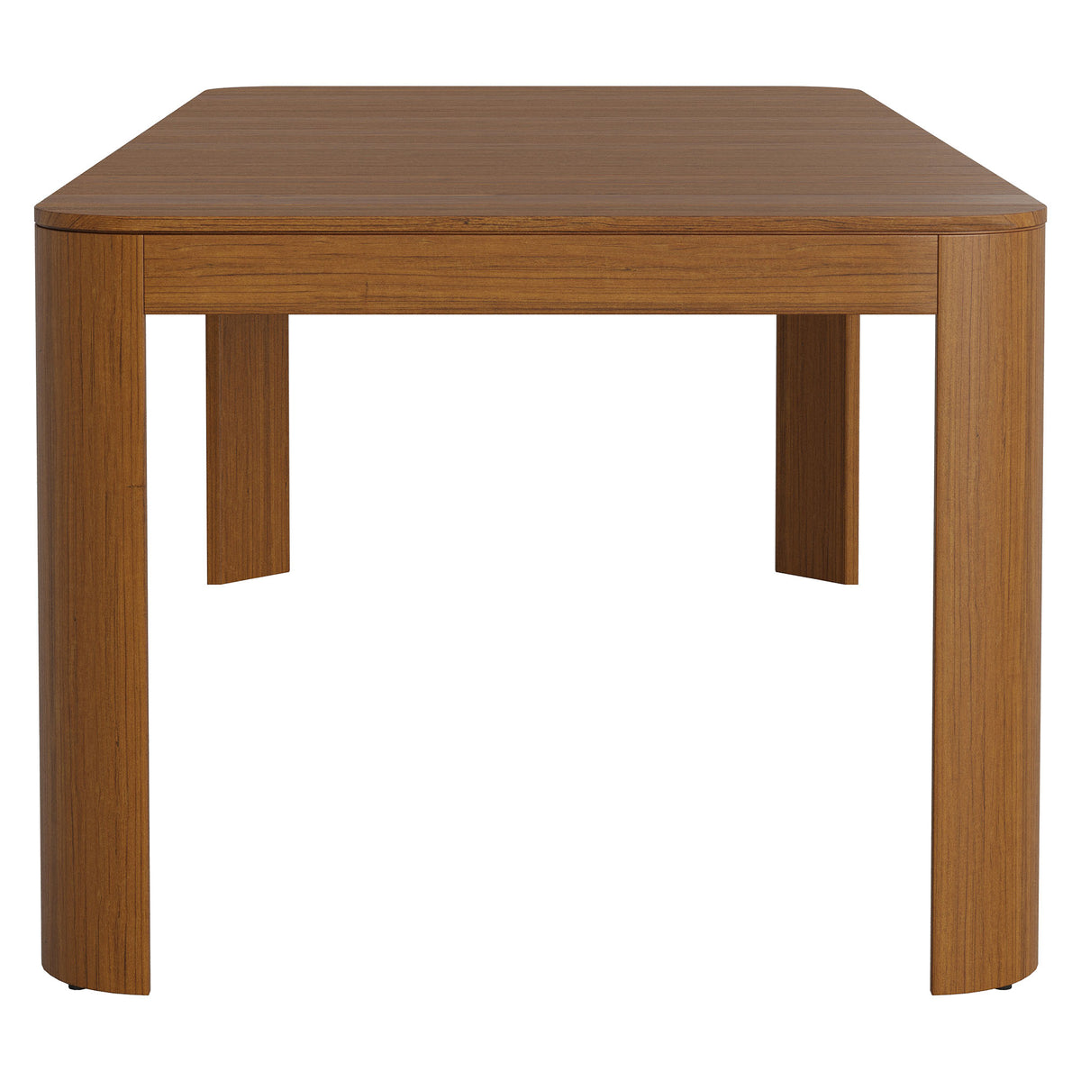 Kona 87 Inch Outdoor Patio Teak Wood Dining Table - Natural