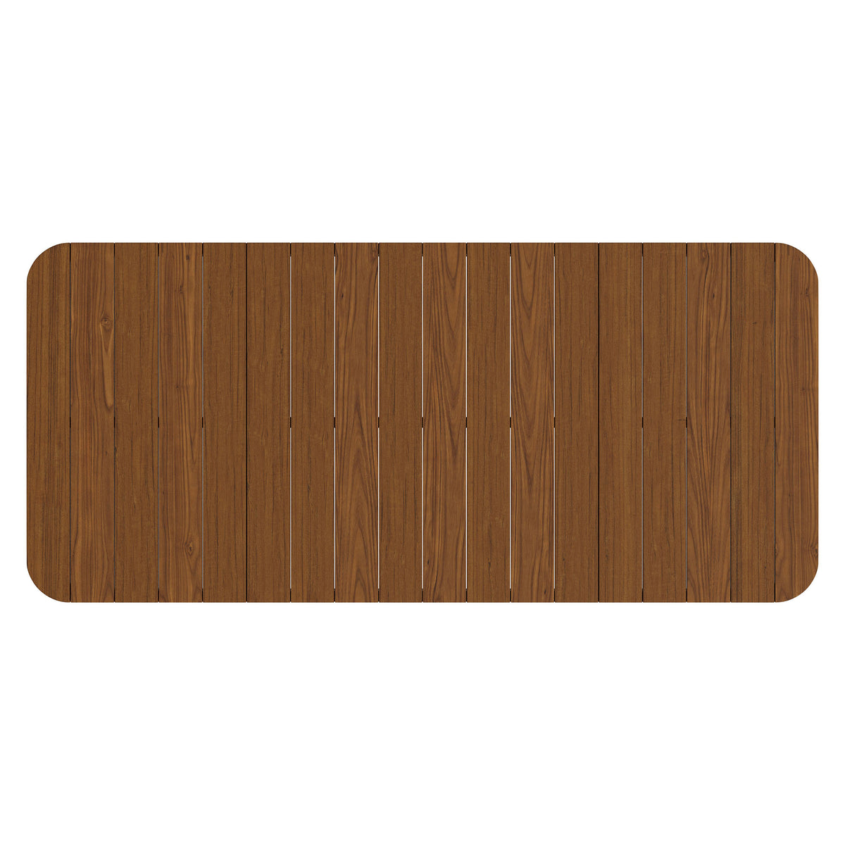 Kona 87 Inch Outdoor Patio Teak Wood Dining Table - Natural
