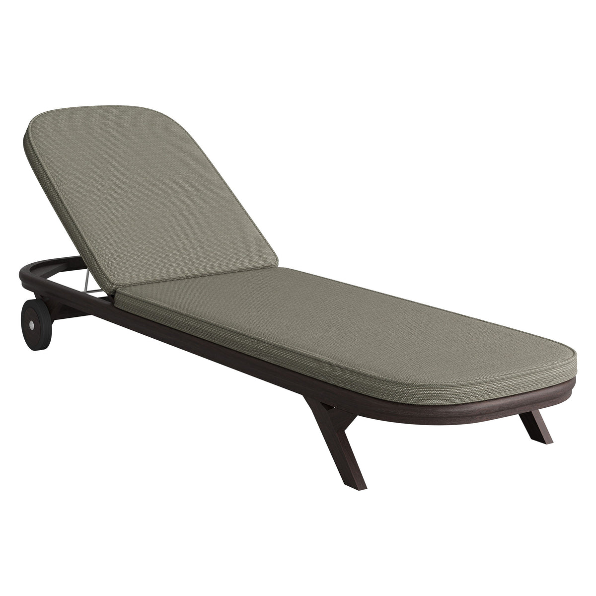 Kona Outdoor Patio Teak Wood Chaise Lounge Chair - Ash