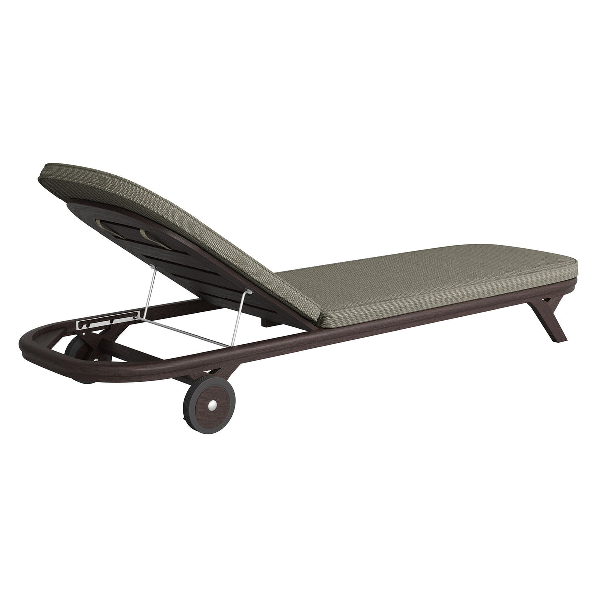 Kona Outdoor Patio Teak Wood Chaise Lounge Chair - Ash