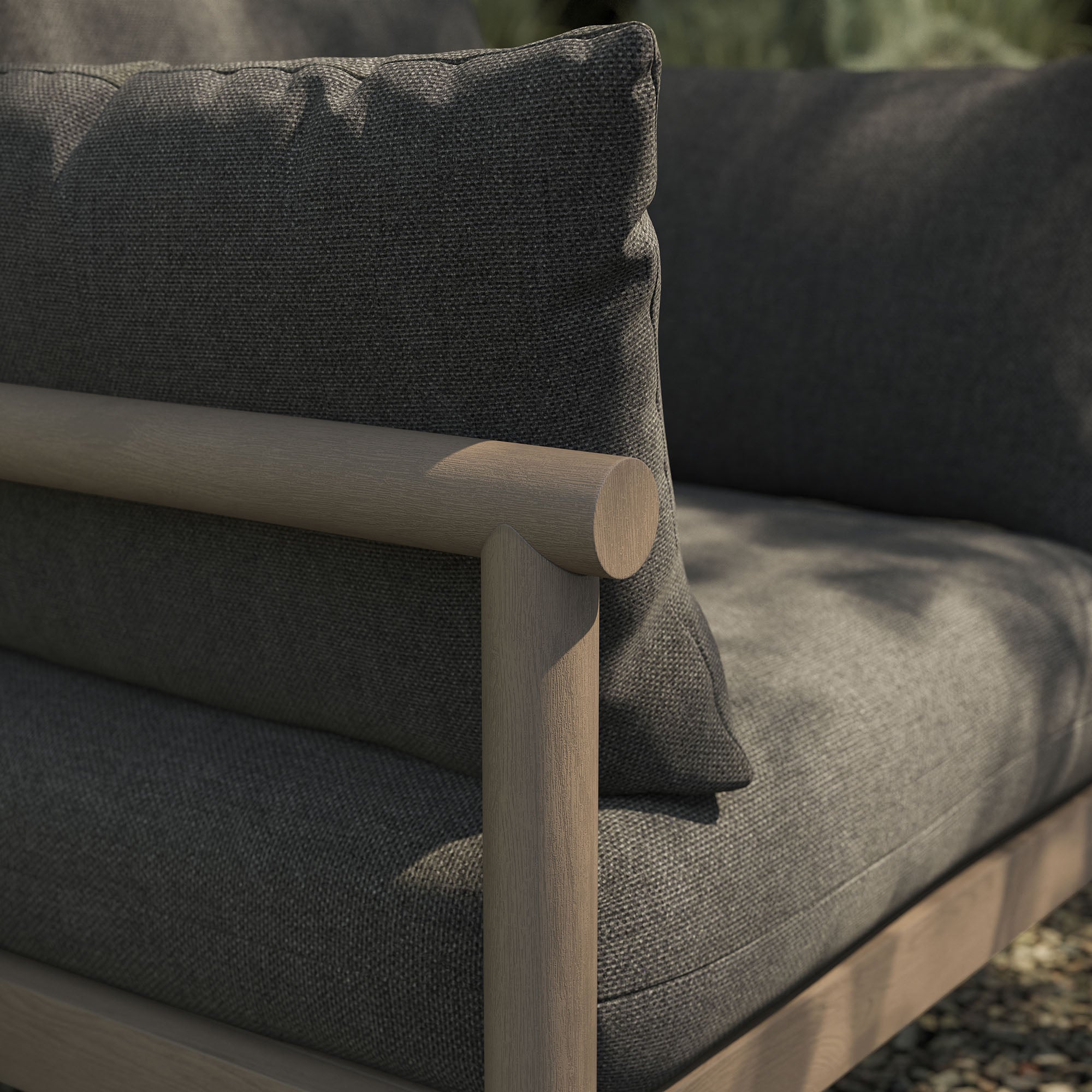 Eleni Outdoor Patio Teak Wood Armchair by Modway