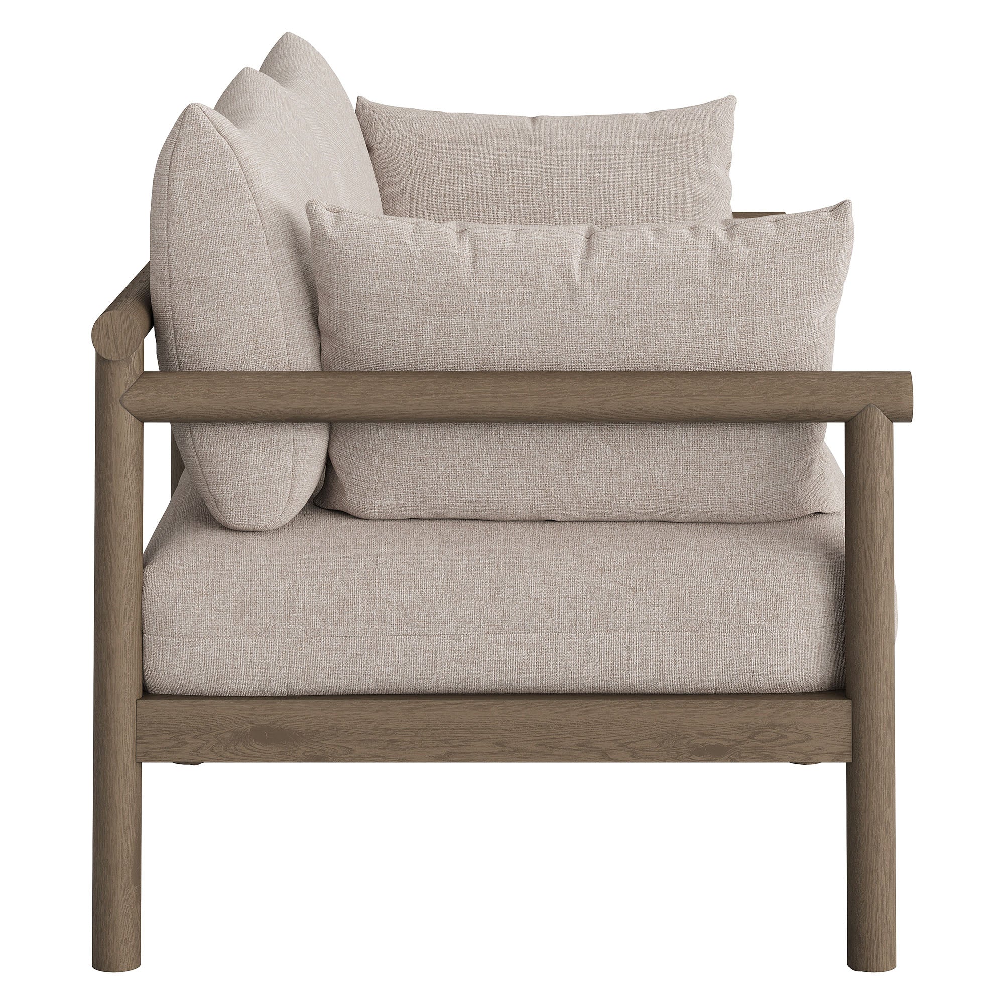 Eleni Outdoor Patio Teak Wood Loveseat by Modway