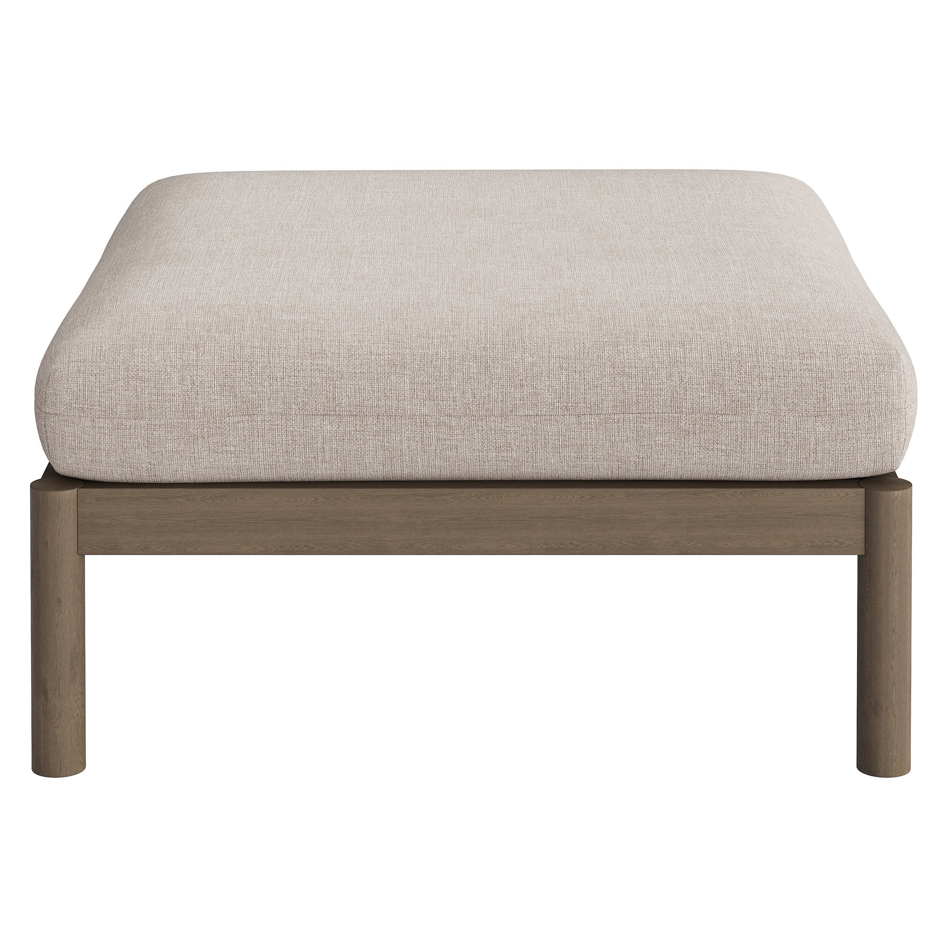 Eleni 2-Piece Outdoor Patio Teak Wood Loveseat with Ottoman Set by Modway